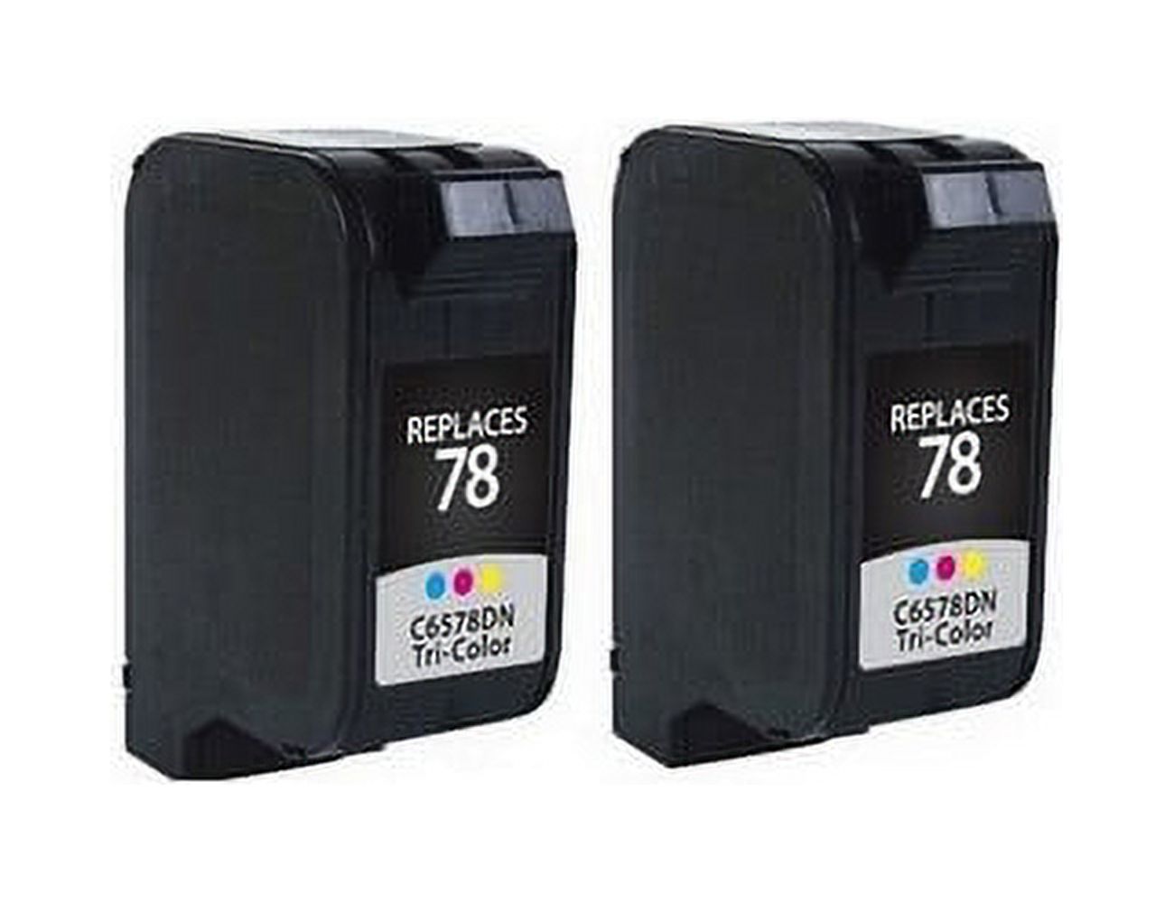 PrinterDash Replacement for DeskJet 920/930/940/950/960/970/990/OfficeJet 5110/G55/G85/K60/K80/PSC-720/950 Color Inkjet (2/PK-970 Page Yield) (NO. 78) (C6654FN_2PK)