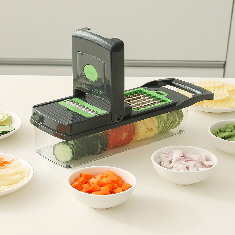 VacYaYa Vegetable Chopper Vegetable Cutter Spiralizer Vegetable Slicer - Food Onion Veggie Chopper Dicer Potato Fry Cutter