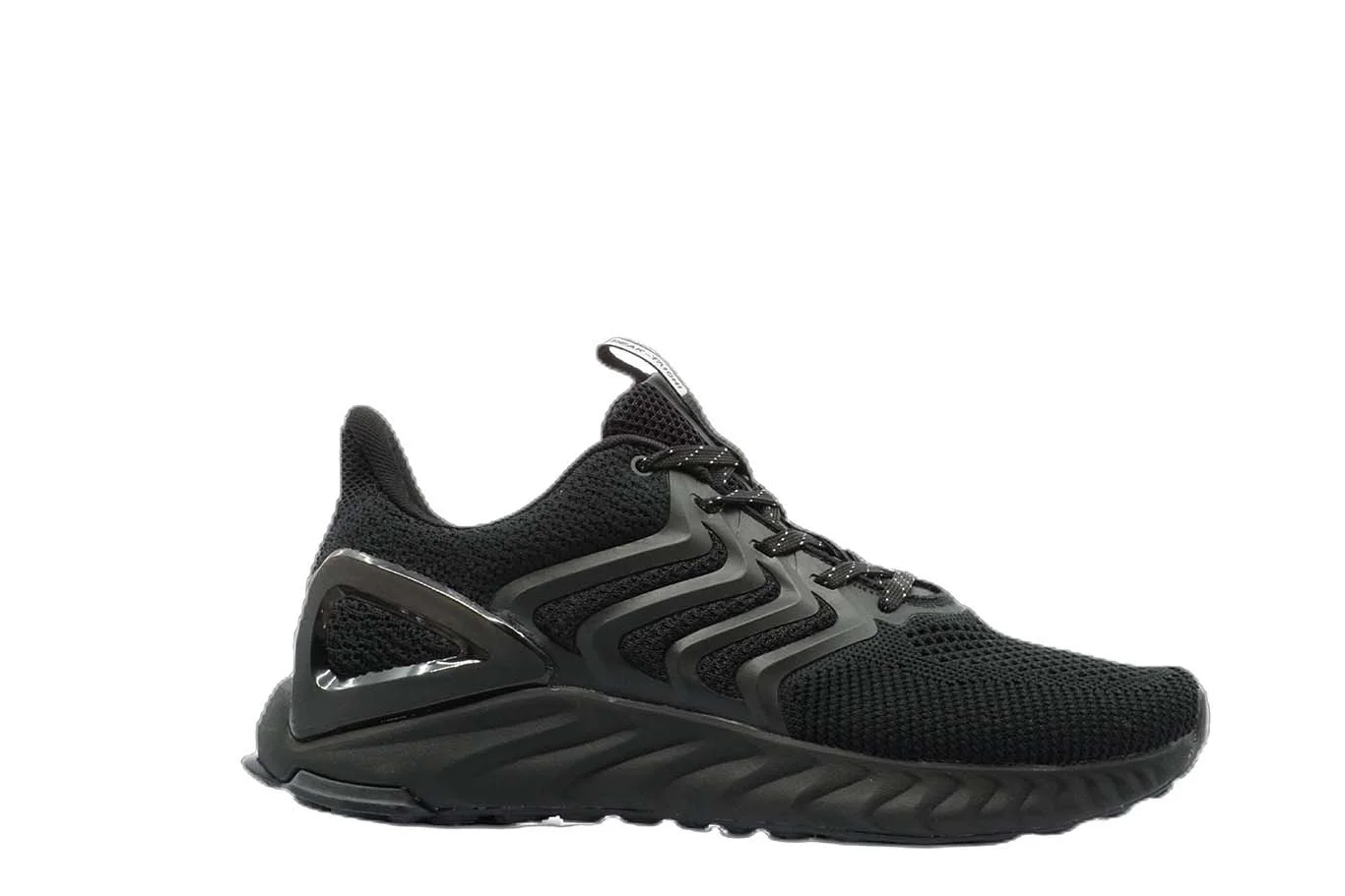 [E92557] Mens Peak Taichi Natural Black Running Shoes - 6