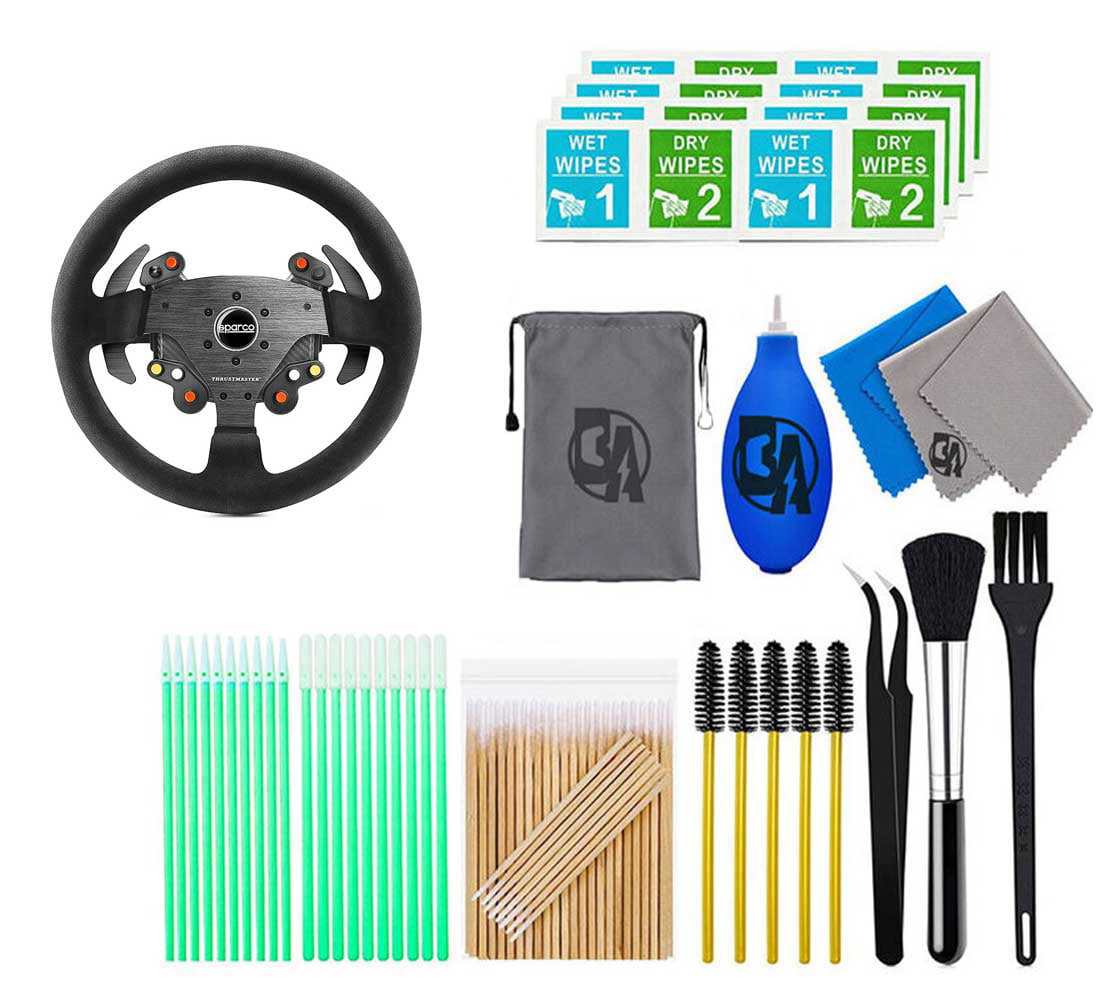 Thrustmaster - Sparco Rally Wheel Add On R 383 MOD With Cleaning Manual Kit Bolt Axtion Bundle Used