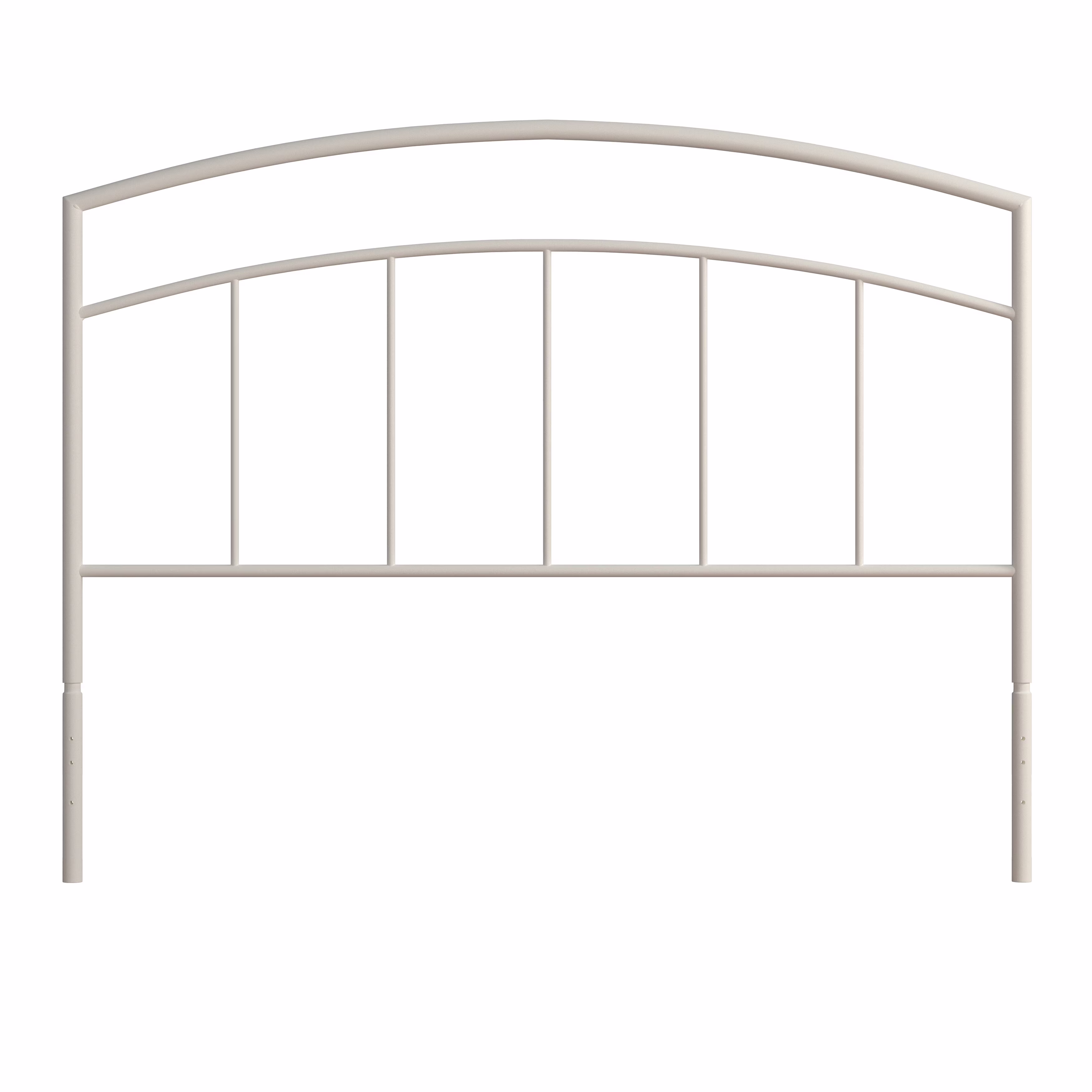 Hillsdale  Julien Textured White Metal Spindle Headboard and Footboard 46H x 62.75W x 1.25D