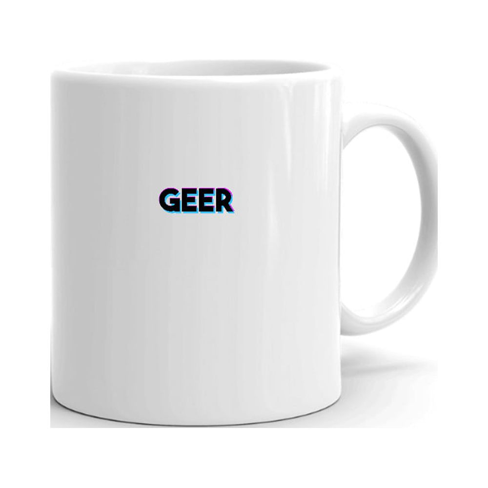 Tri Color Geer Ceramic Dishwasher And Microwave Safe Mug By Undefined Gifts