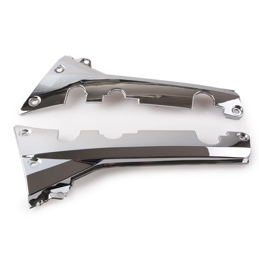 NS 2PCS for Honda Goldwing GL1800 2001-2011 Fairing Lower Rear Frame Cover Chrome