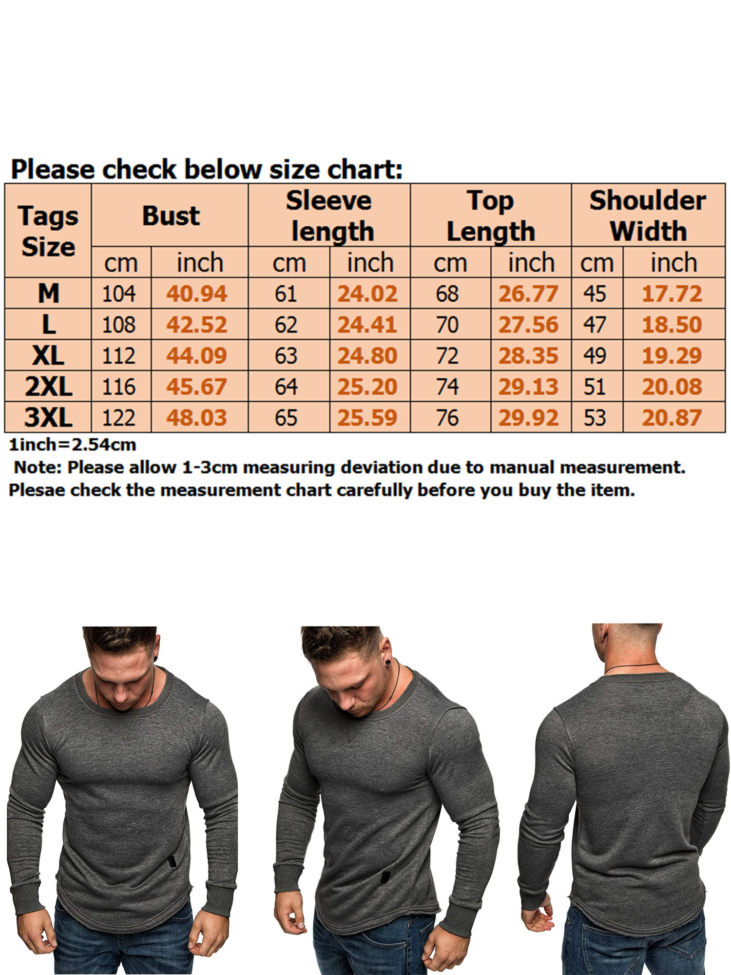 Mens Elastic Solid Sports Long Sleeve T Shirt Slim Fit Hiking Running Gym Muscle Athletic T-Shirts Tees