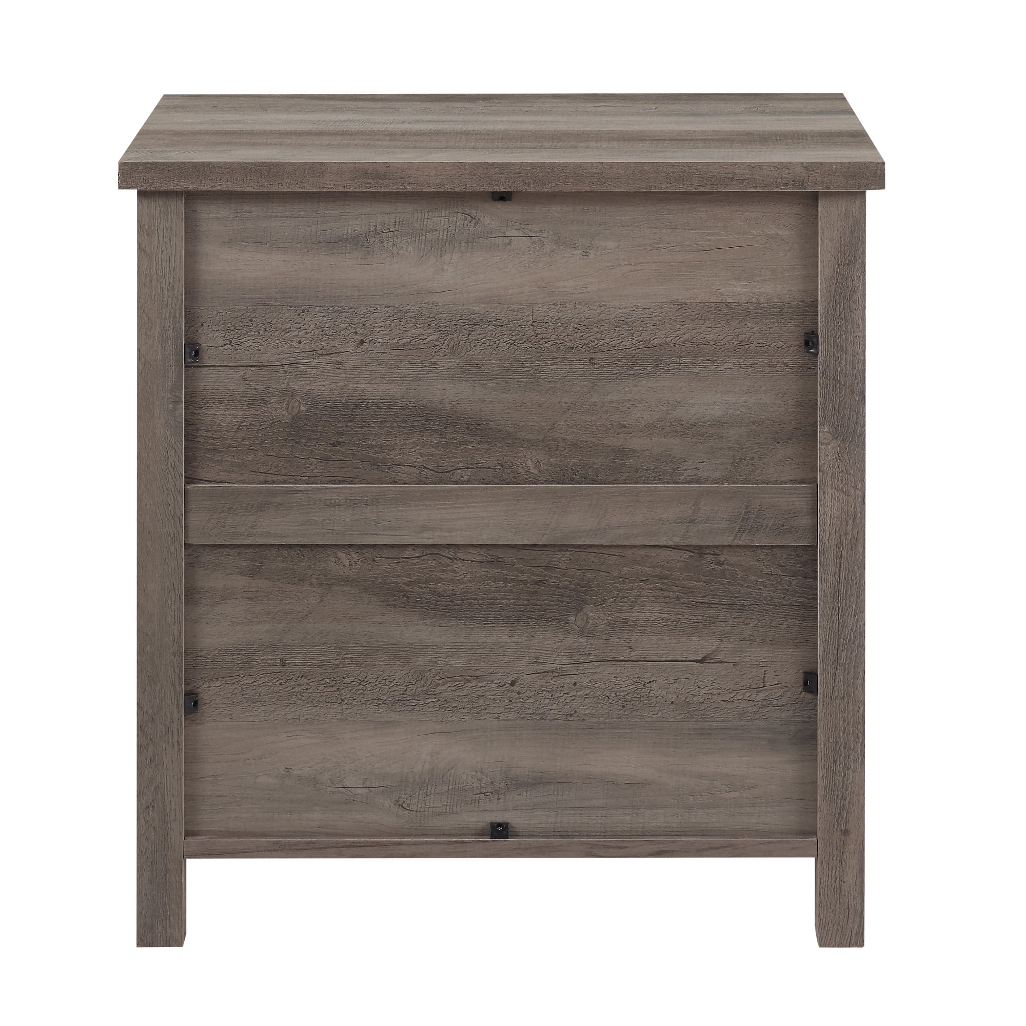 Walker Edison Farmhouse 3 Drawer Nightstand, Grey Wash