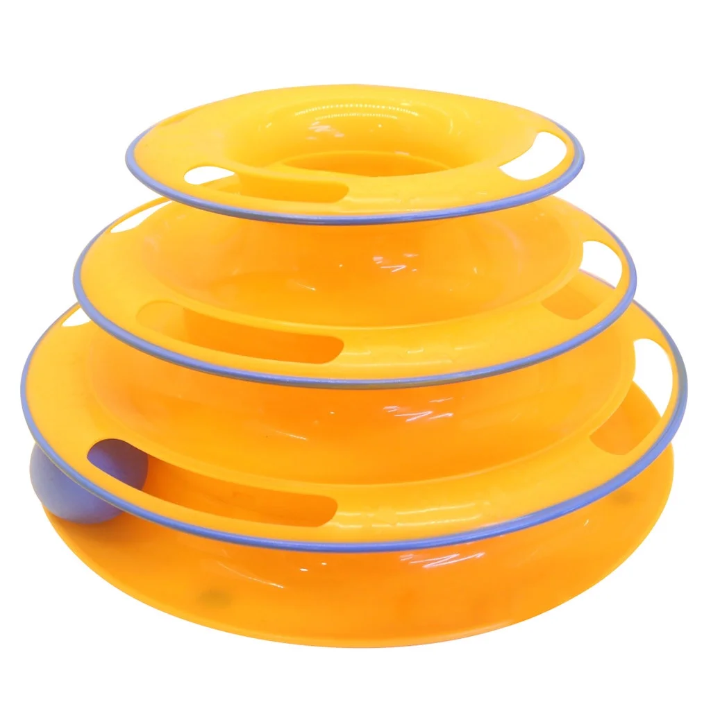 Cieken Cat Toy 3 of Interactive Play Circle Track with Moving Ball Satisfies Cat’s Hunt