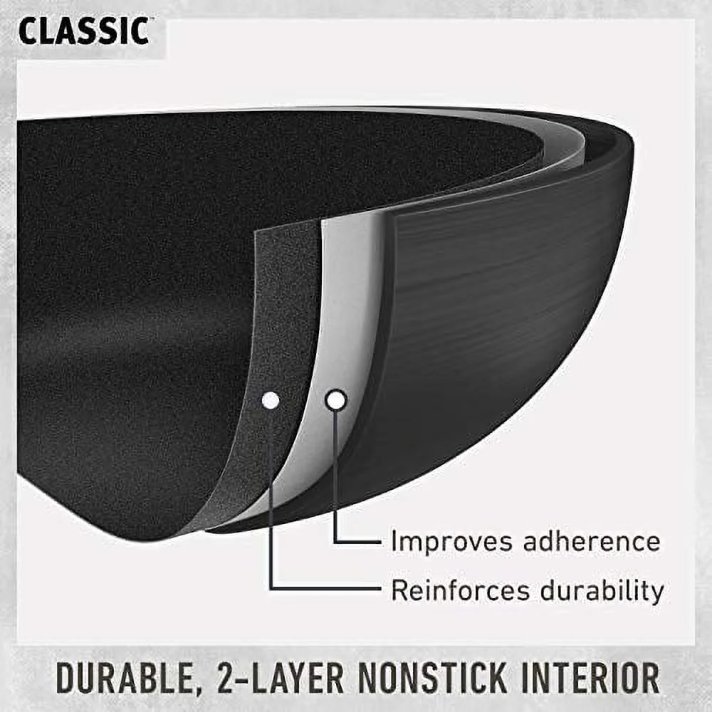 Used Calphalon Classic Nonstick Saute Pan with Cover, 5 Quart, Grey