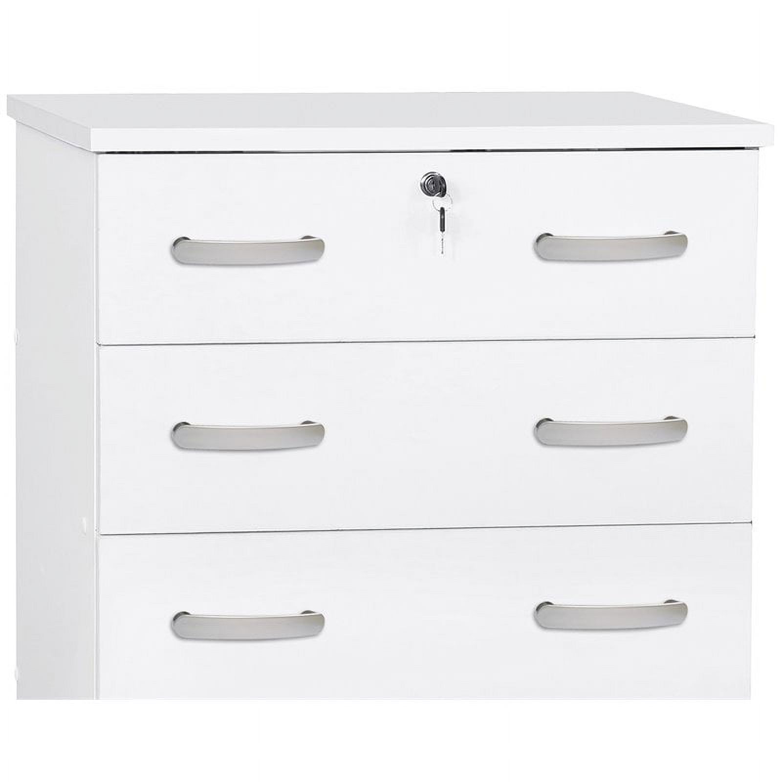 Home Square 2-Piece Set with Queen Captains Bed 4-Drawer Chest Dresser in White