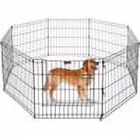 Puppy Playpen Collection ? Foldable Metal Exercise Enclosure ?? Eight 24x30-Inch Panels ?? Indoor/Outdoor Pen with Gate for Dogs, Cats or Small Animals by Petmaker