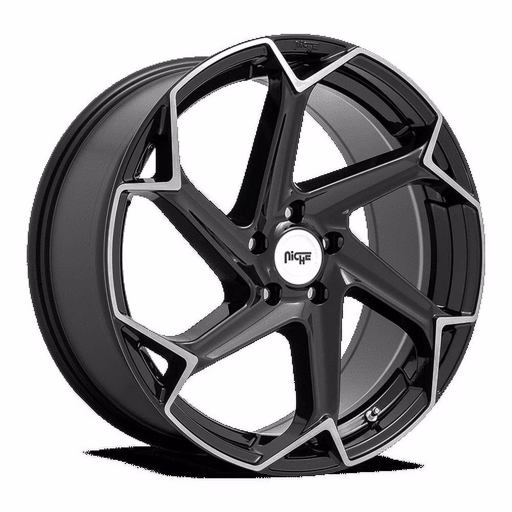 Niche M255 Flash 20X9 5X112 27Et 72.7Cb Gloss Black Brushed Wheel