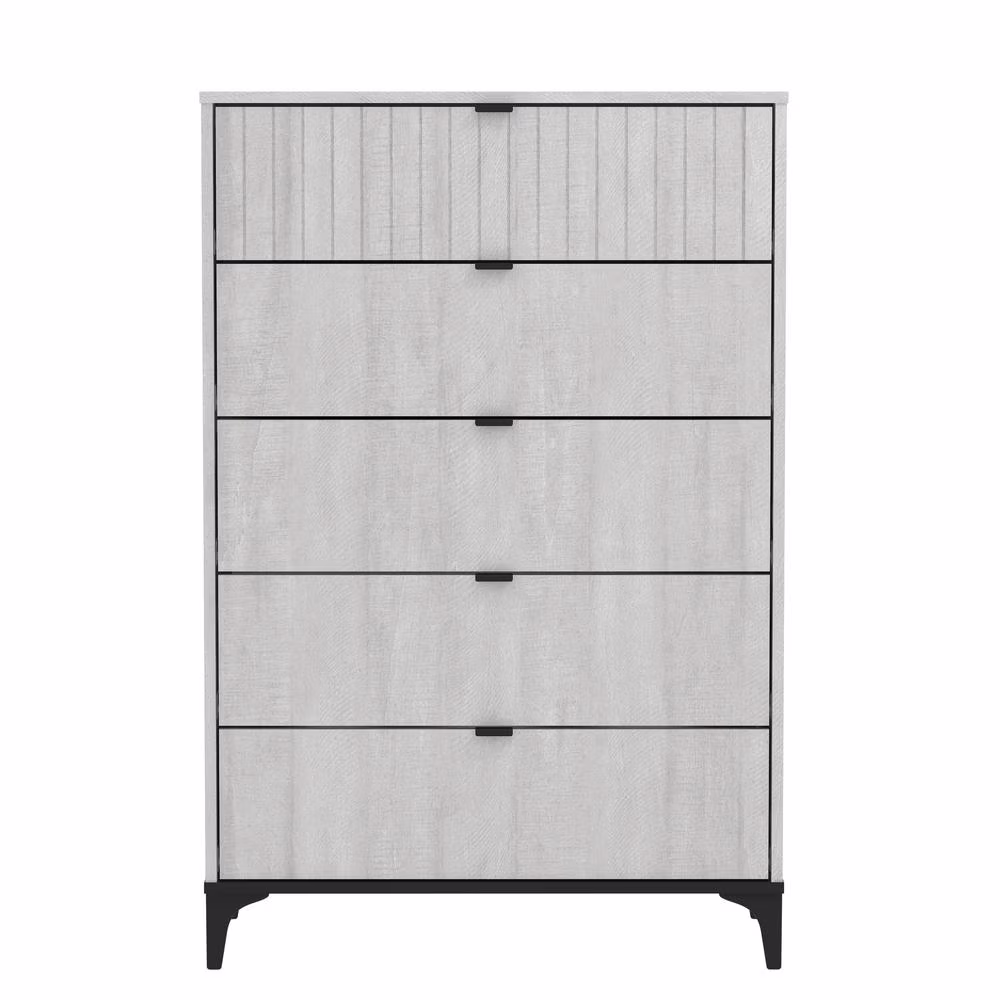 Galano Zaffy 5-Drawer Dusty Grey Oak Chest SH-DIPU41070USA
