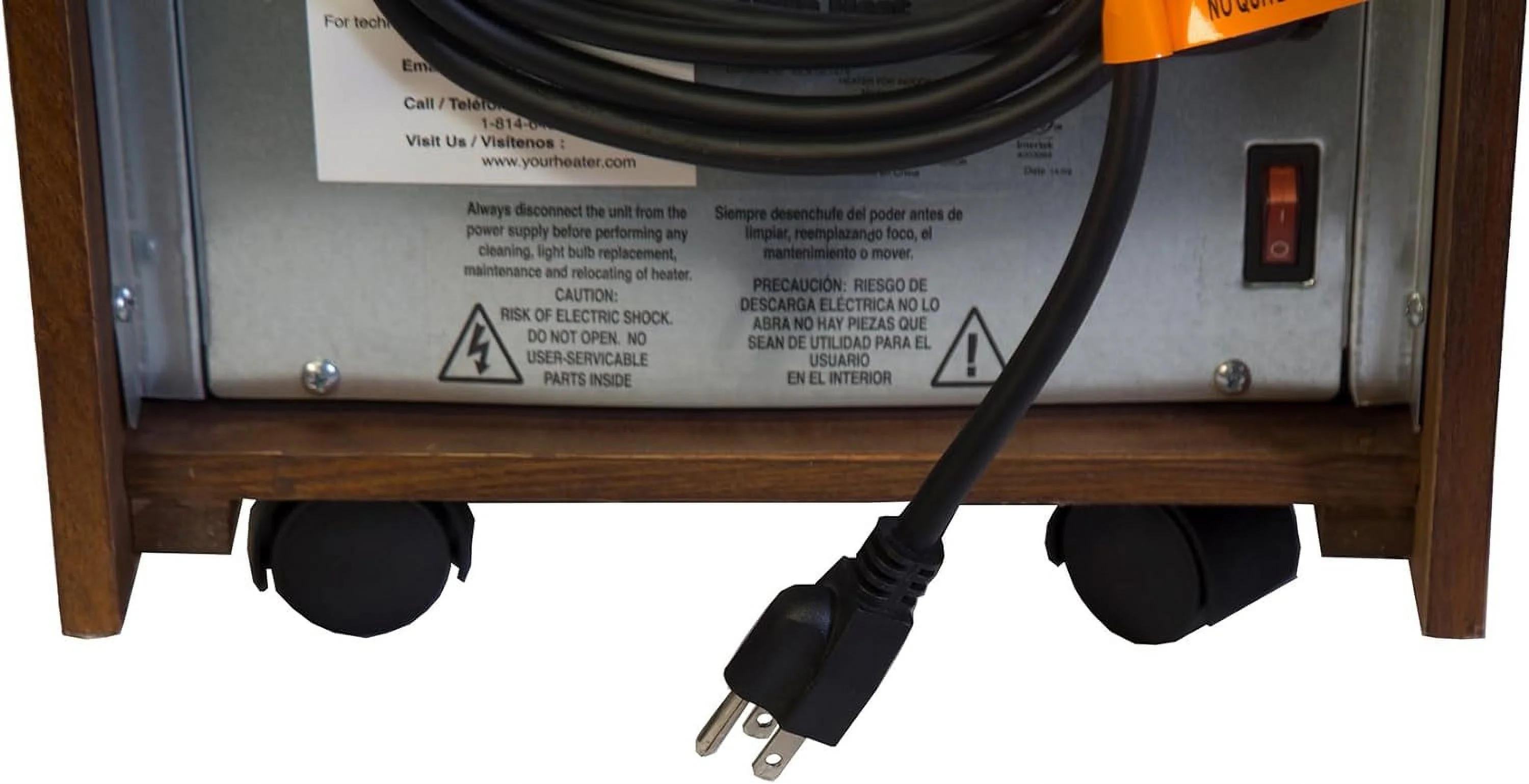 QEH1410 Infrared Quartz Heater, Oak