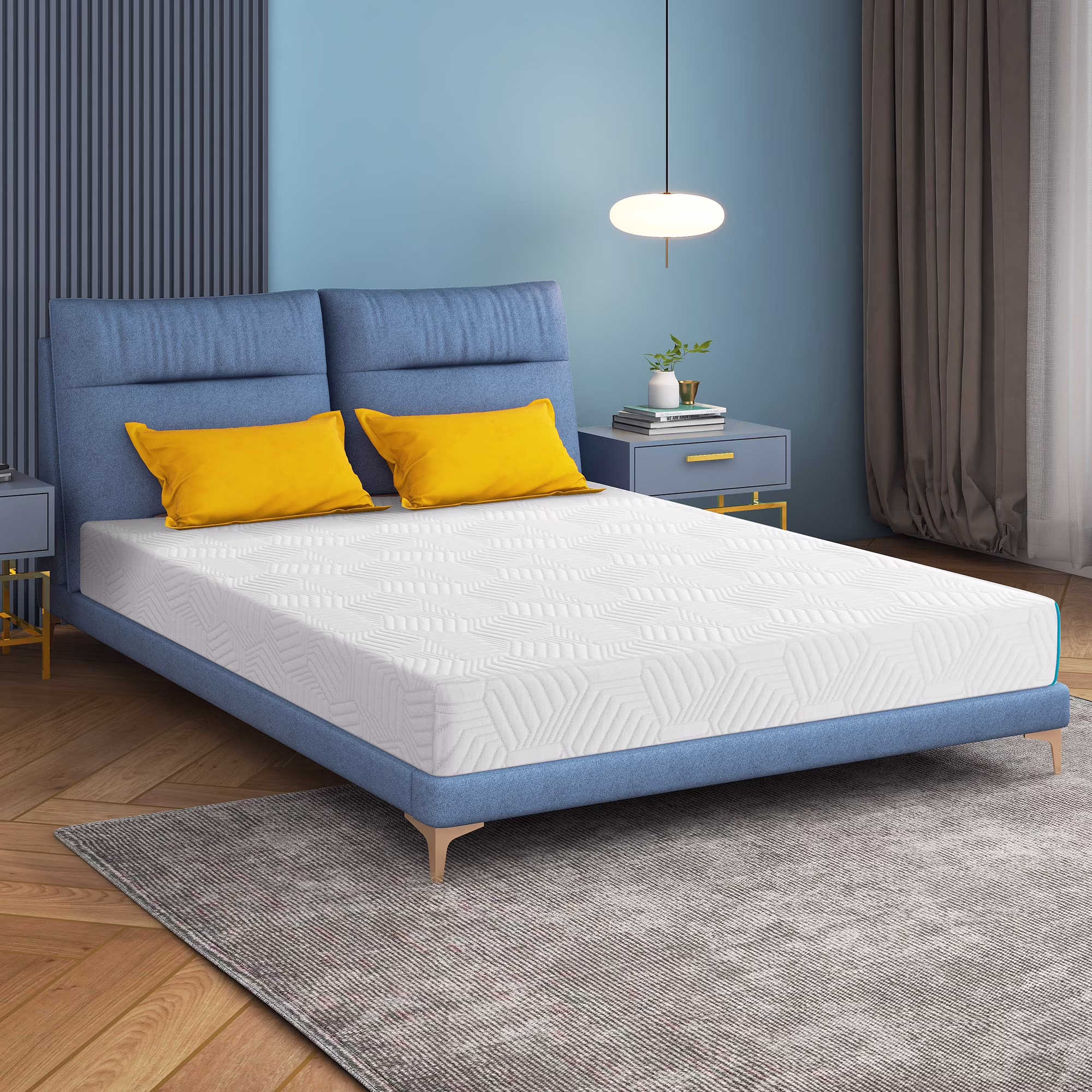 Twin Mattress,8 inch Gel Memory Foam Twin Size Mattress for Pressure Relief,Mattress in a Box