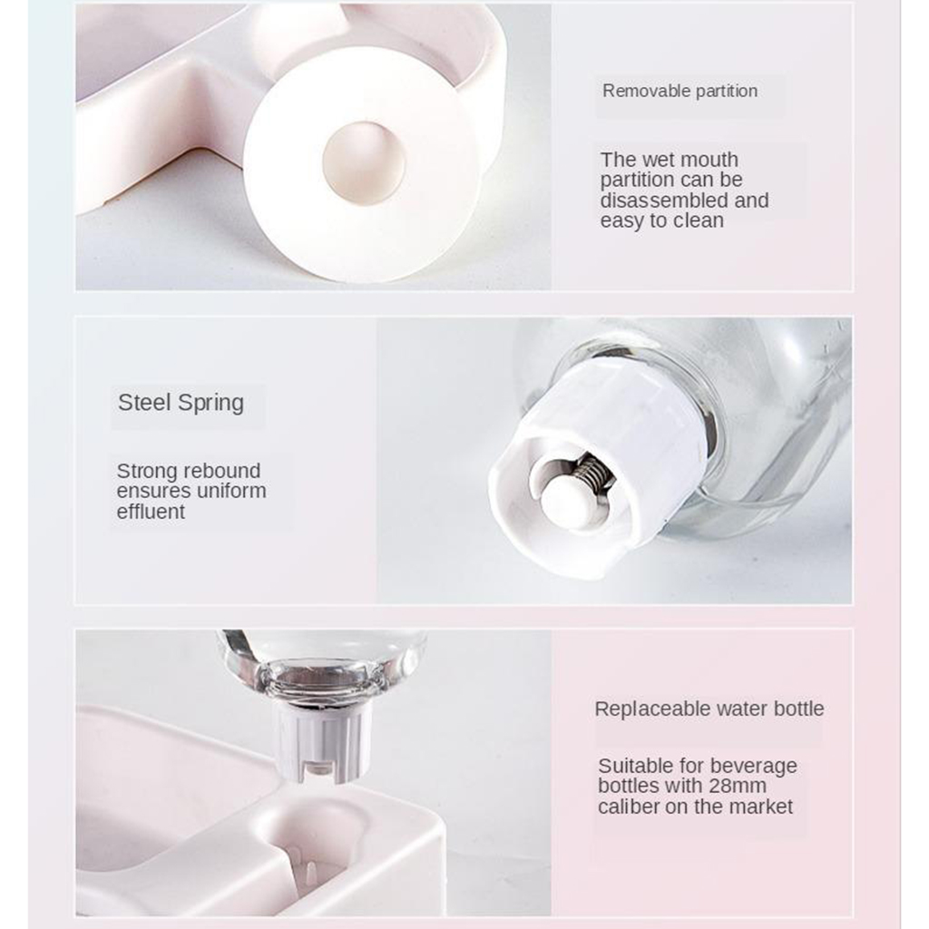 Automatic cats and dogs Feeder Bowl Automatic Water Bowl Double Waterer