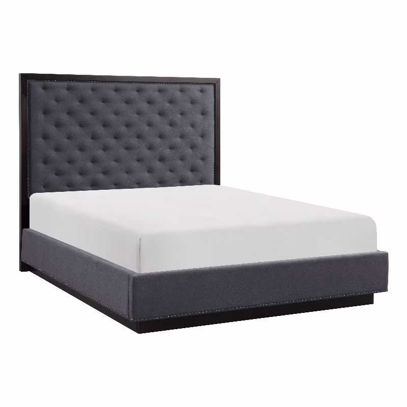 Lexicon Larchmont Queen Bed in Charcoal/Gray