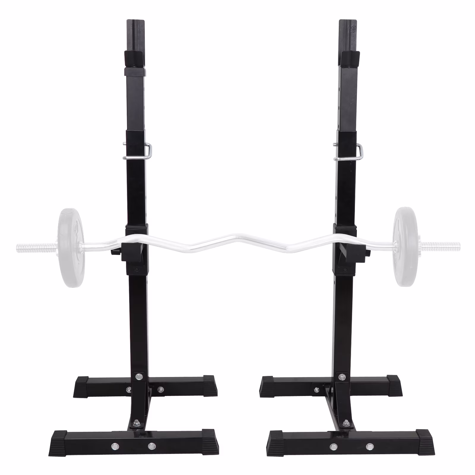 ZenSports Max.550lbs Steel Squat Rack Adjustable 40