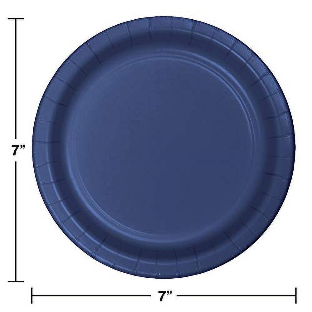 Club Pack of 240 Navy Blue Disposable Paper Party Lunch Plates 7