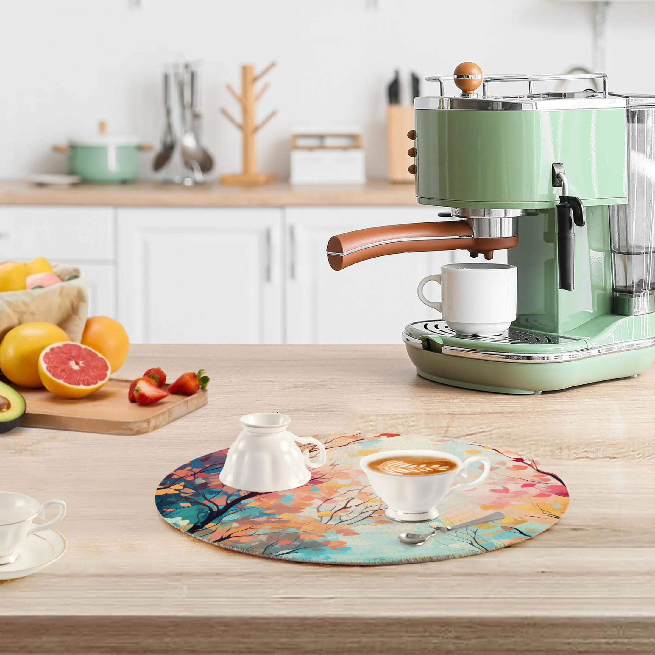 Abstract Trees 3 PCs Pot Holders Trivets Kitchen 15