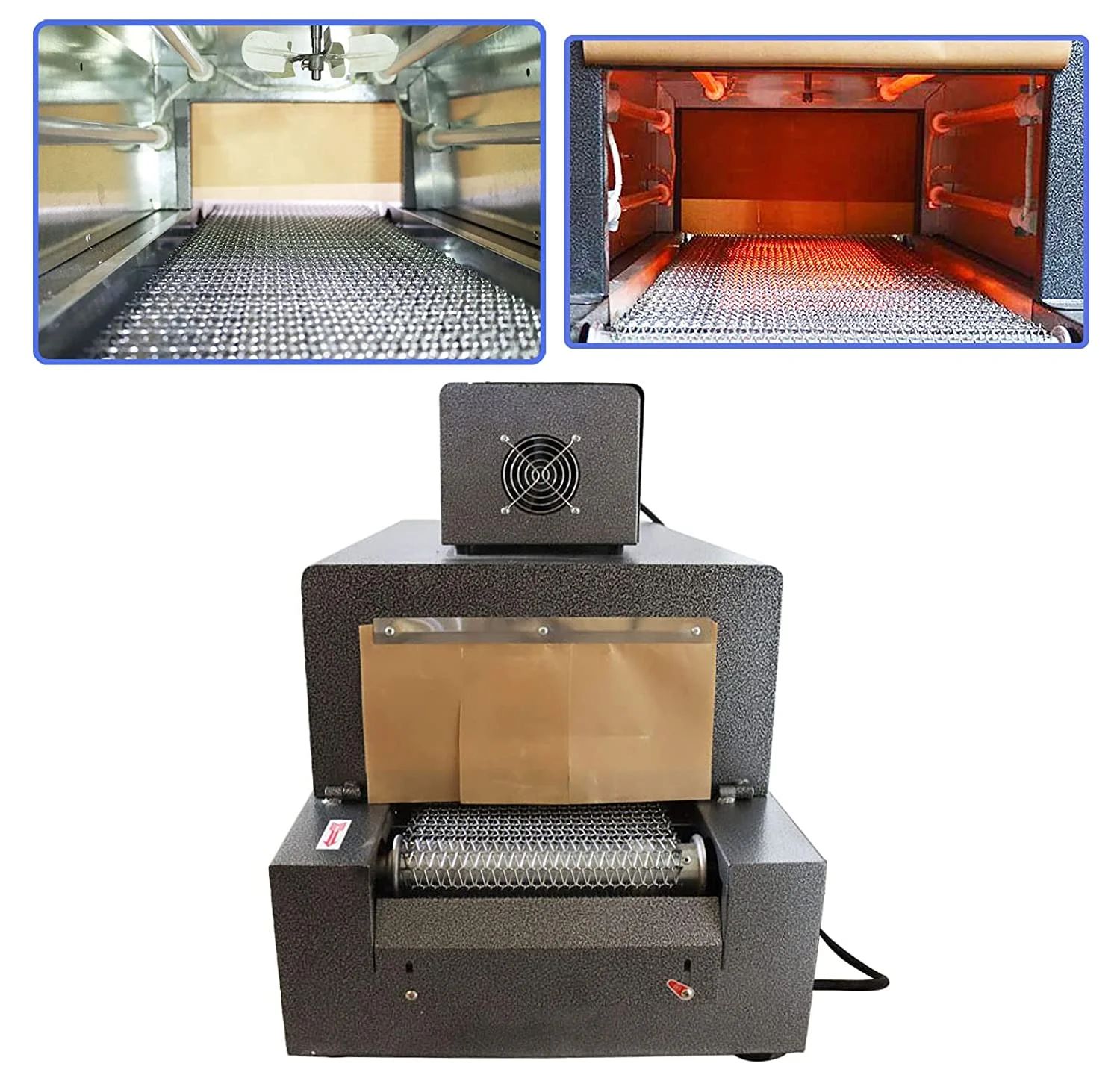 INTSUPERMAI Auto Heat Shrink Wrap Machine Thermal Film Shrink Tunnels Packaging Machine 220V