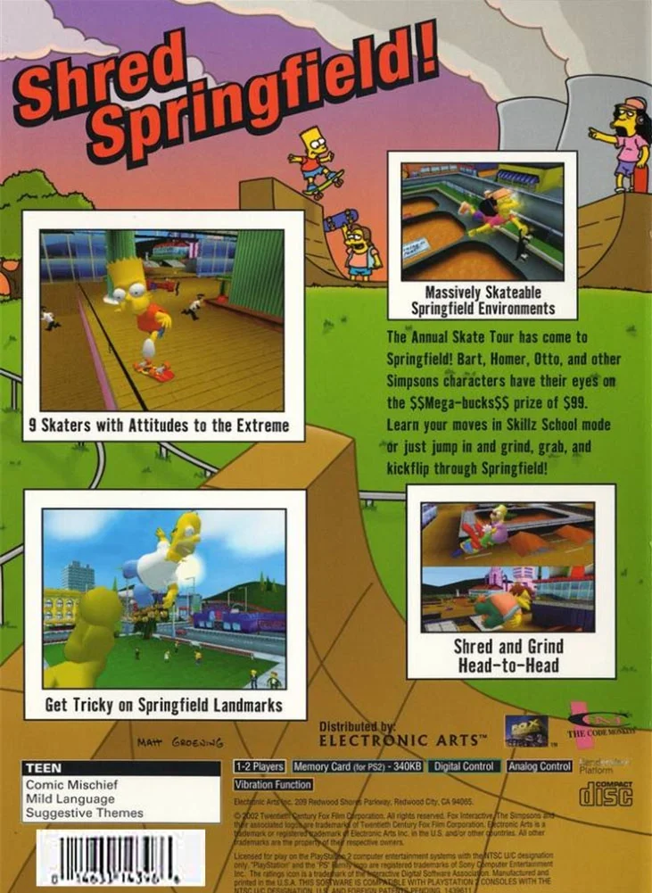 Restored The Simpsons Skateboarding Playstation 2 (Refurbished)