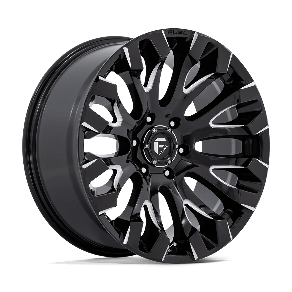 20x9 Fuel D828 Quake Gloss Black Milled Wheel 6x5.5 (1mm)