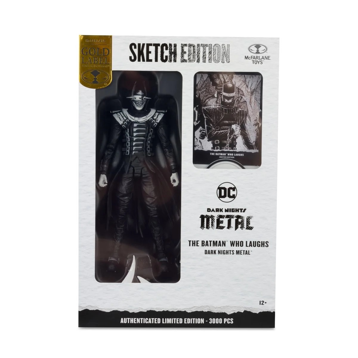 McFarlane Toys Gold Label DC Multiverse Dark Nights Metal Batman Who Laughs Sketch Edition 7 In. Action Figure Limited Edition
