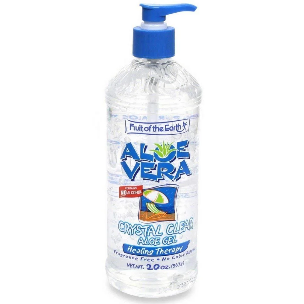 Fruit of the Earth Aloe Vera Crystal Clear Gel Helps Retain Moisture 2-Pack