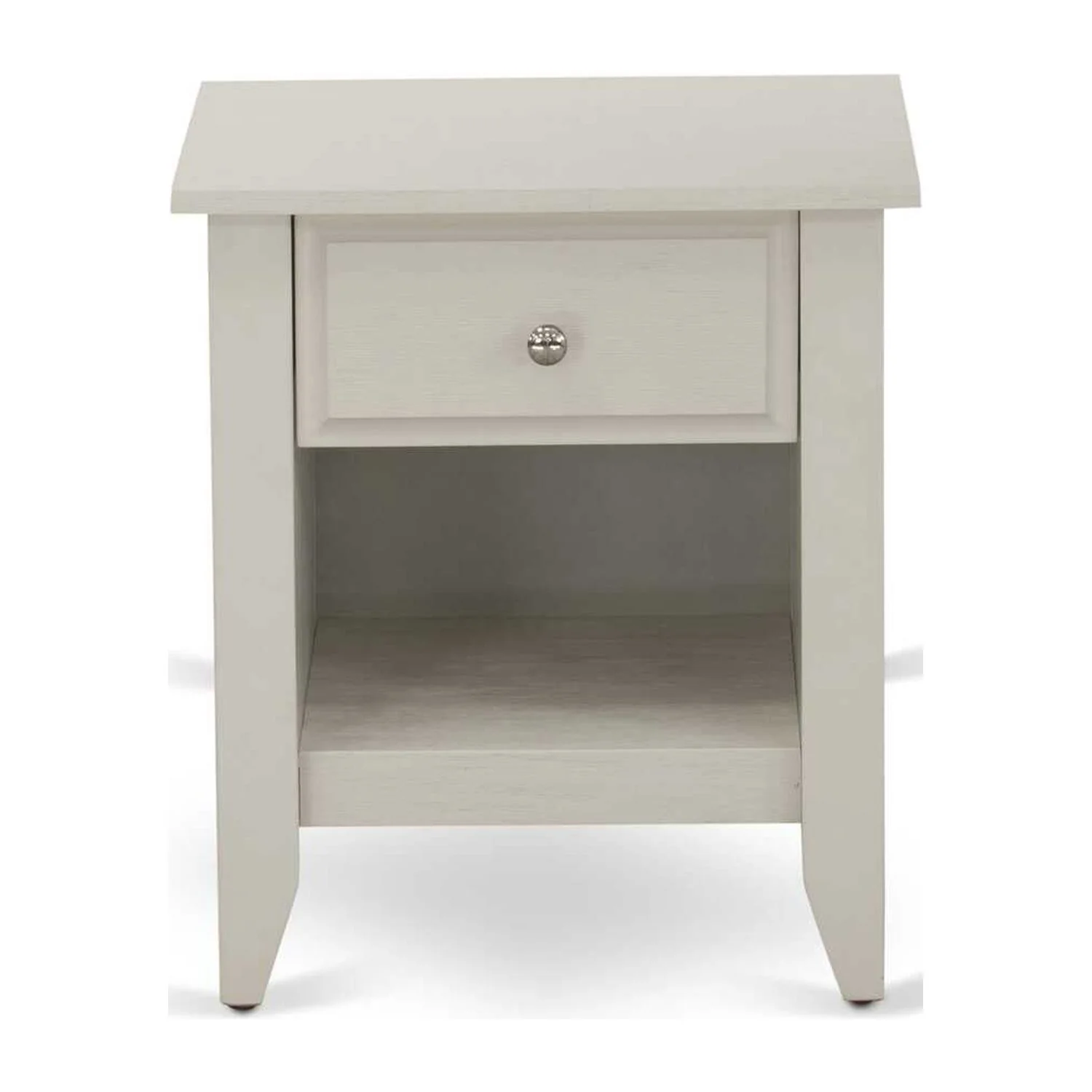 East West Furniture Nolan 2 Pieces Wooden Full Bedroom Set in White/Butter Cream