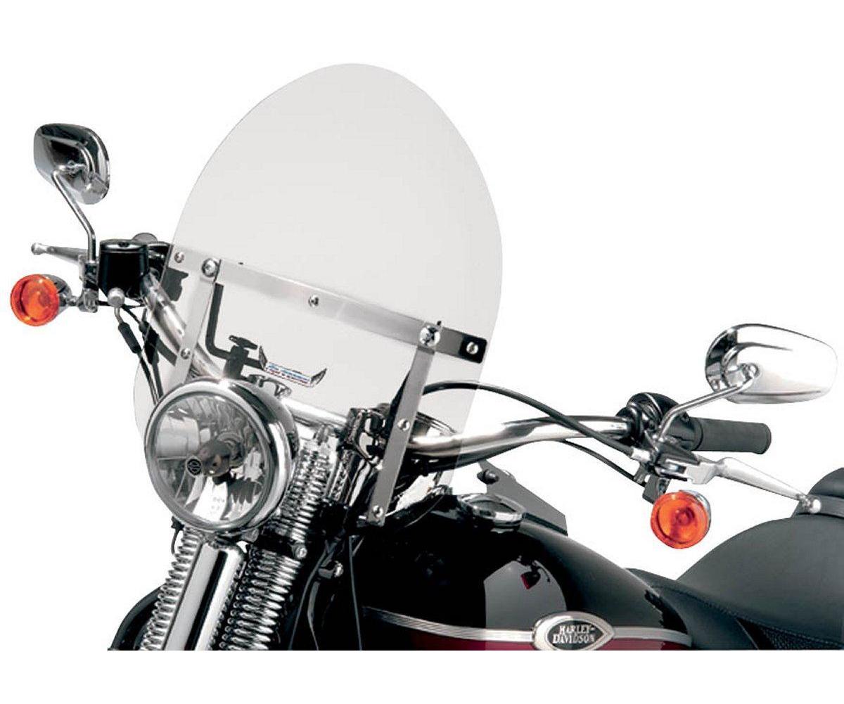 Slipstreamer HD-3CHR-C HD-3 Tombstone Windshield with Chrome Hardware - Clear