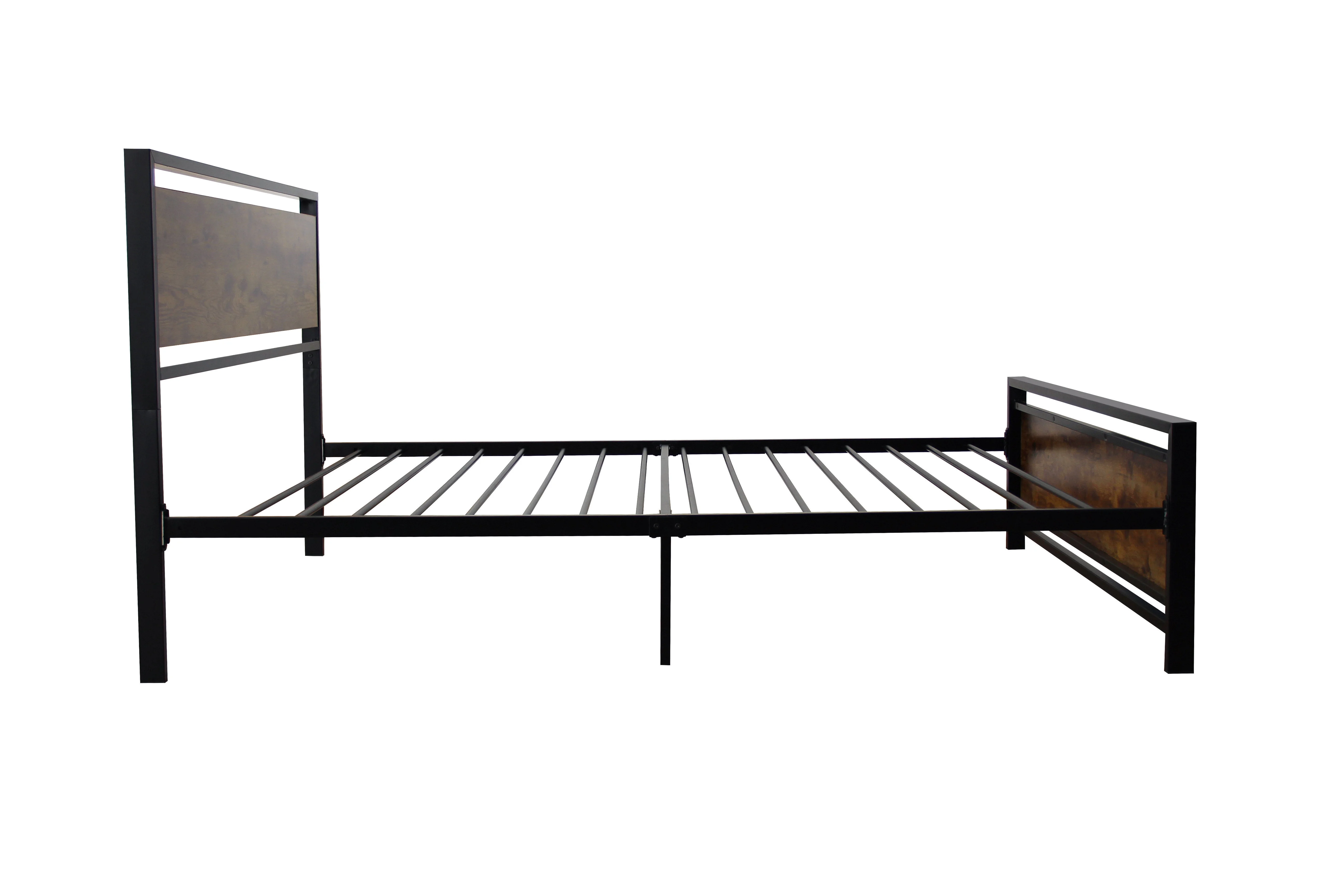 Twin Size metal bed Sturdy System Metal Bed Frame ,Modern style and comfort to any bedroom ,black