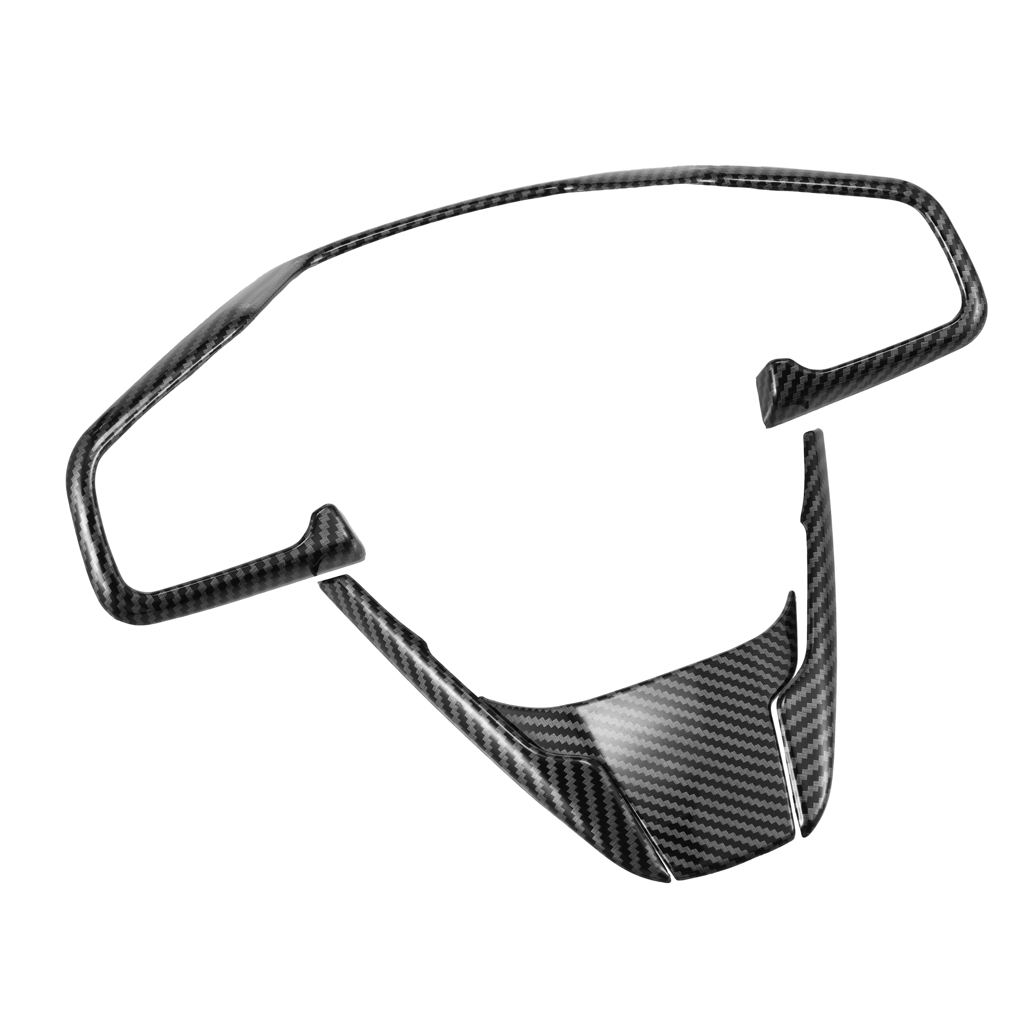 Unique Bargains 1 Set Carbon Fiber Pattern Black Steering Wheel Cover for Honda Civic Sedan Hatchabck Coupe Gen 16-21