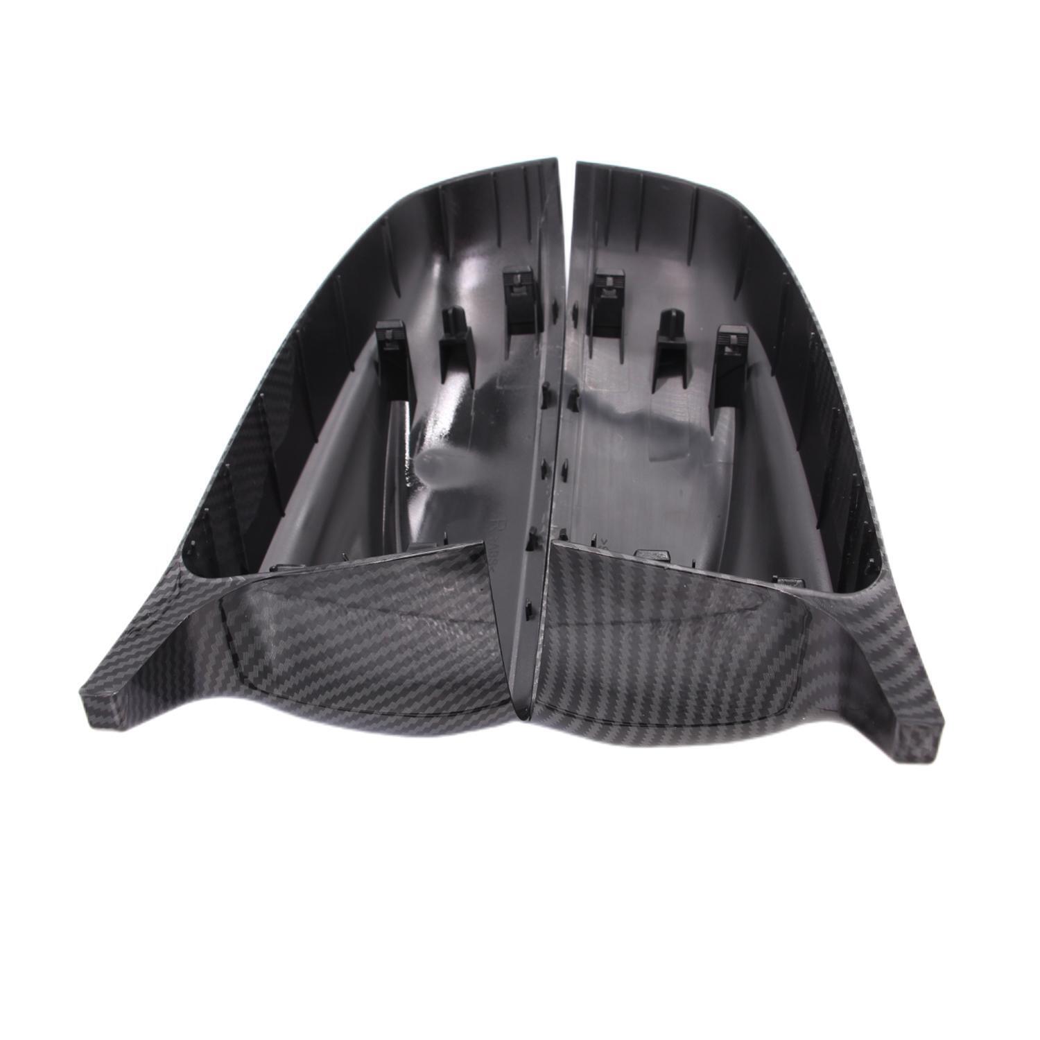 Carbon Fiber Pattern Side Mirror Cover Caps M Style Fit BMW X5 X6 E70 E71 2007-2013