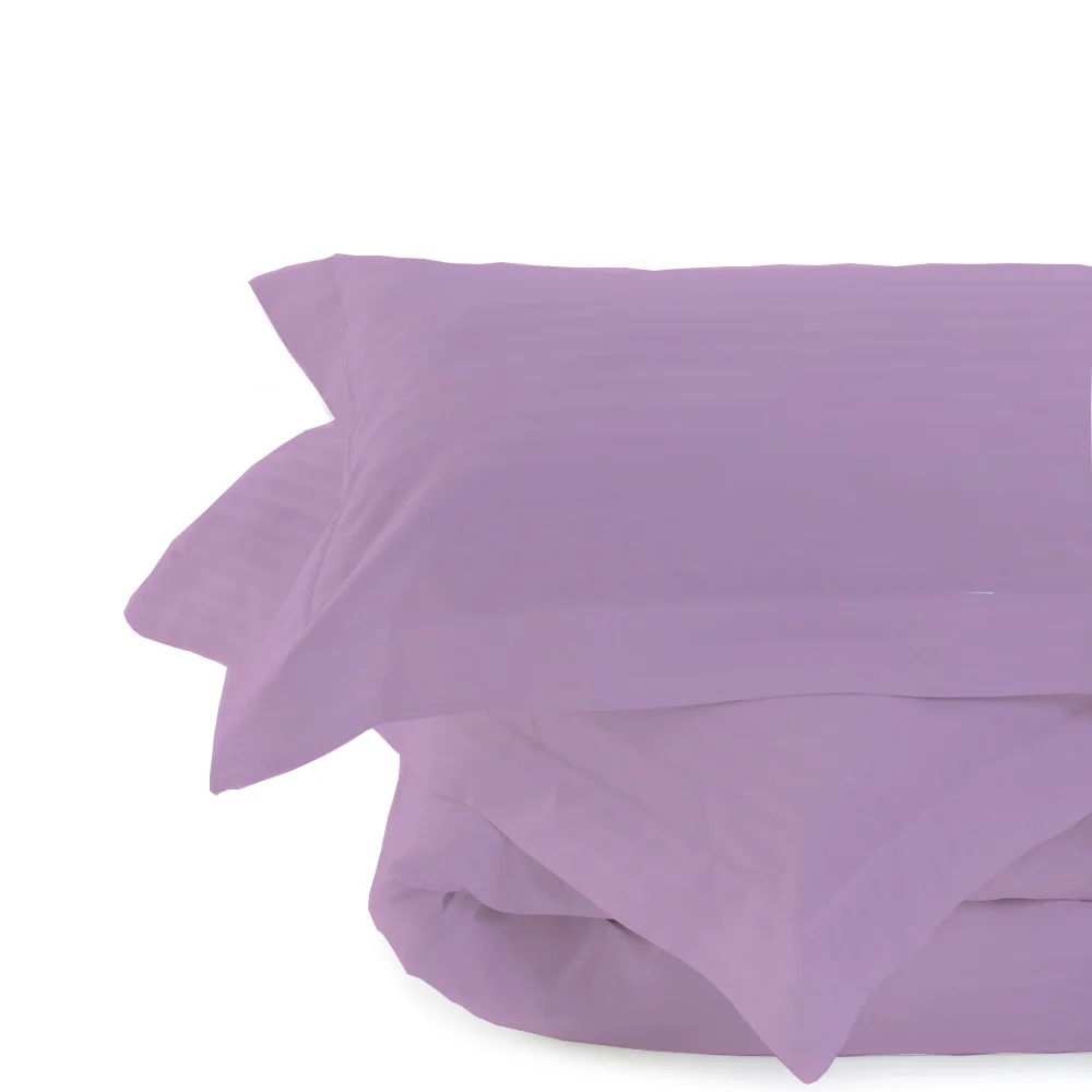 BedDecor 400 TC 100% Egyptian Cotton 4PC Sheet Set, 1PC Fitted Sheet, 1Flat Sheet and 2 Pillow Covers Lilac California King Size 21