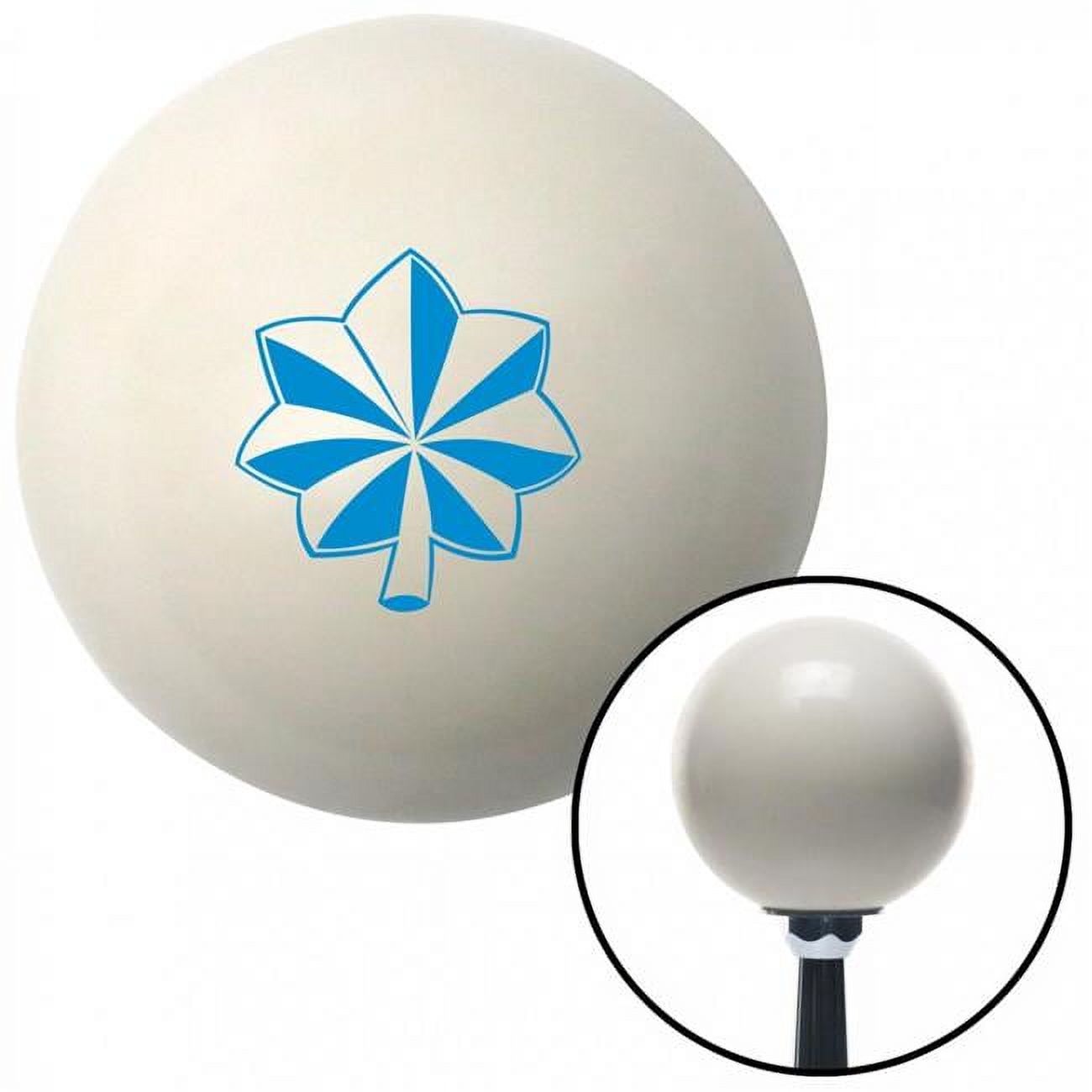 American Shifter 40525 Blue Major & Lieutenant Colonel Ivory Shift Knob with M16 x 1.5 Insert Shifter Brody