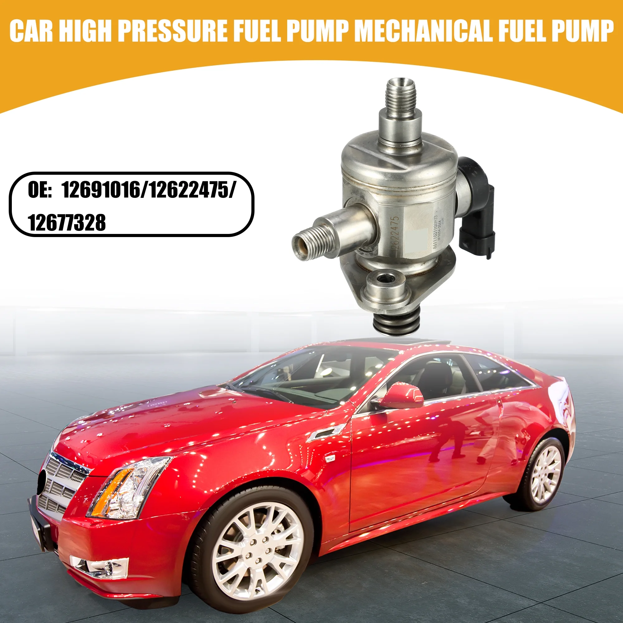 Unique Bargains High Pressure Fuel Pump No.12691016/12622475/12677328 for Buick Enclave Avenir Metal Silver Tone 1 Pcs