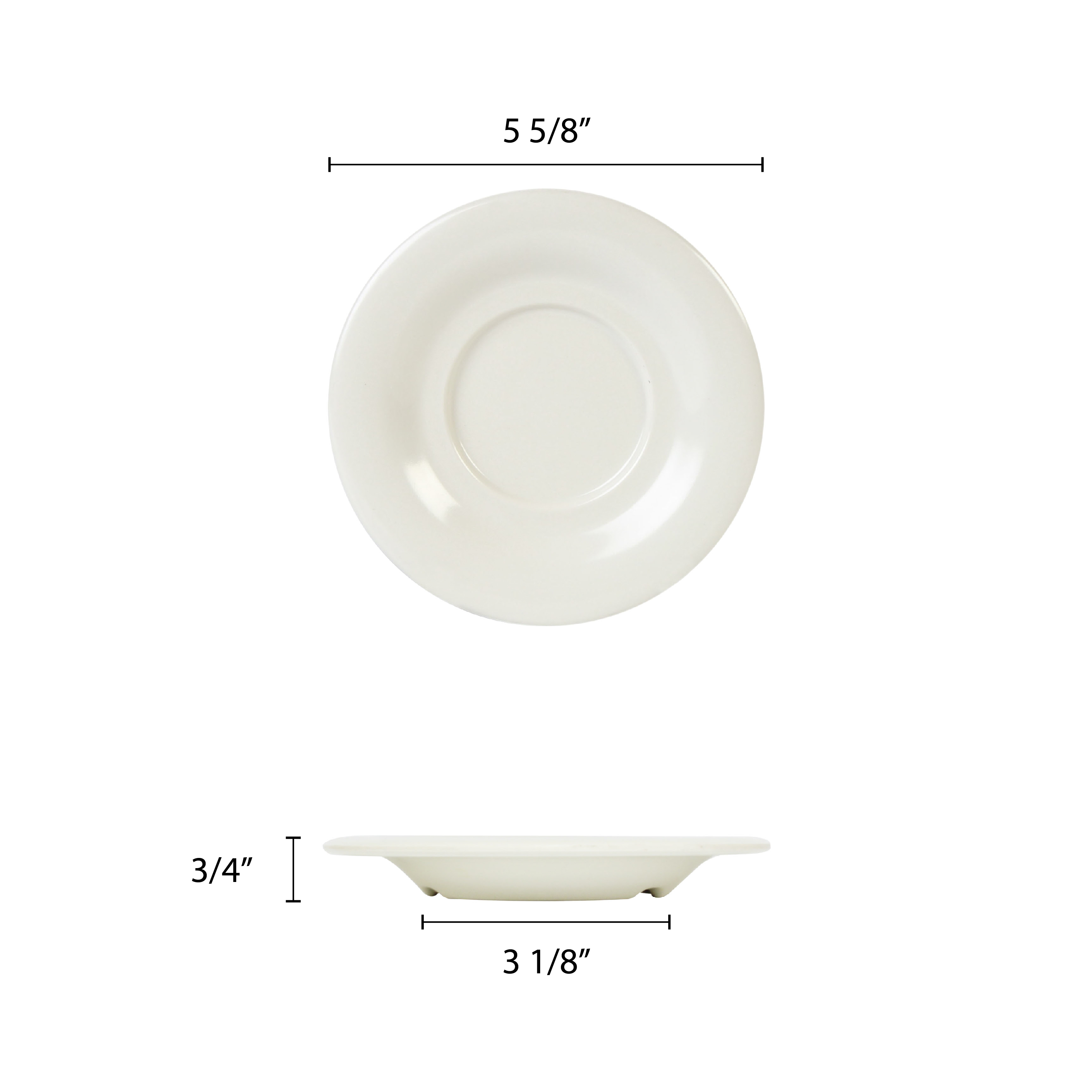 Excellante Color Ivory melamine dinnerware collection 5.5