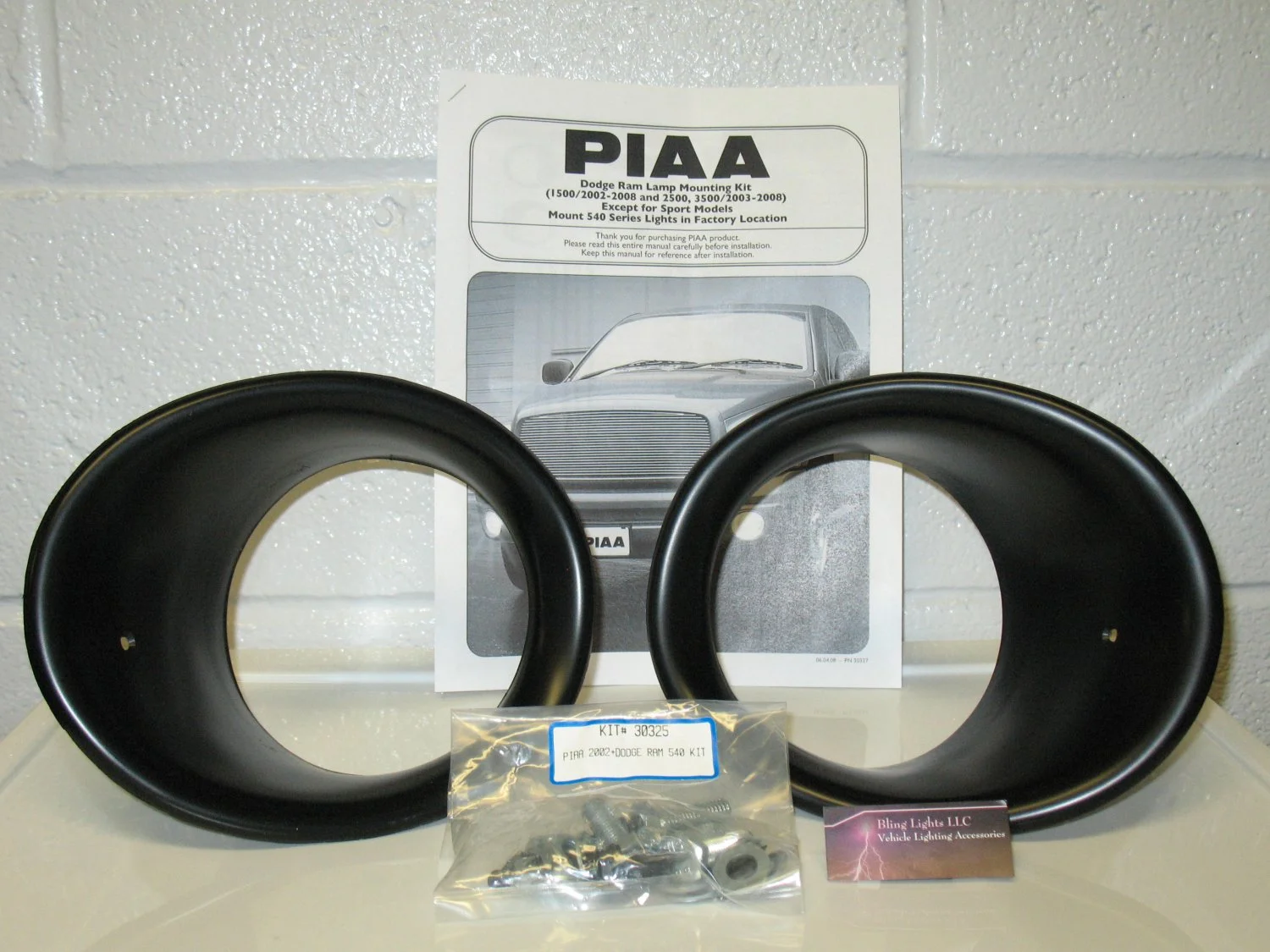 For 2002-2008 Dodge Ram 1500 2500 3500 PIAA Lamp Mounting Bracket Kit 30320