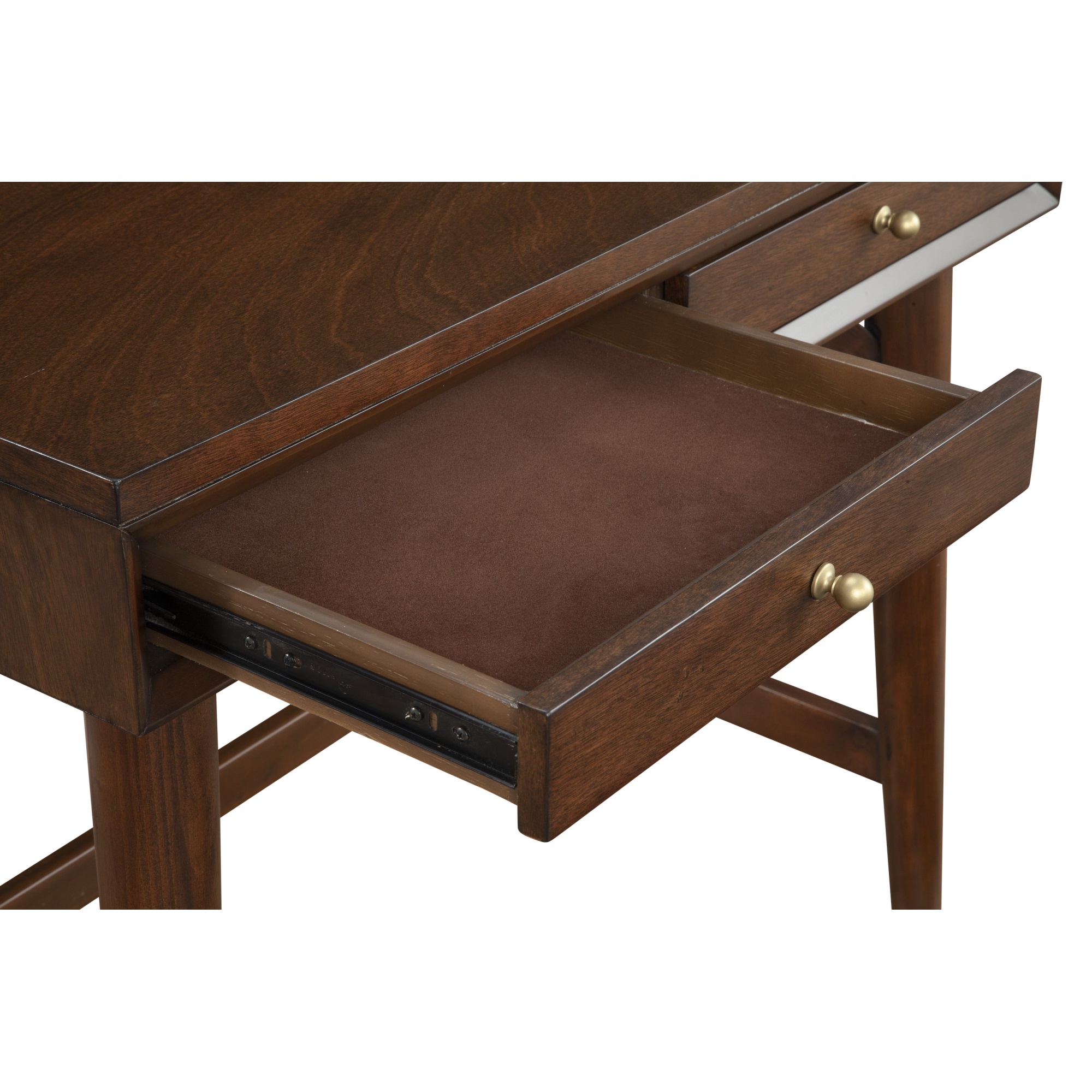 Alpine Furniture Flynn Mini Desk With Walnut Finish 966WAL-65