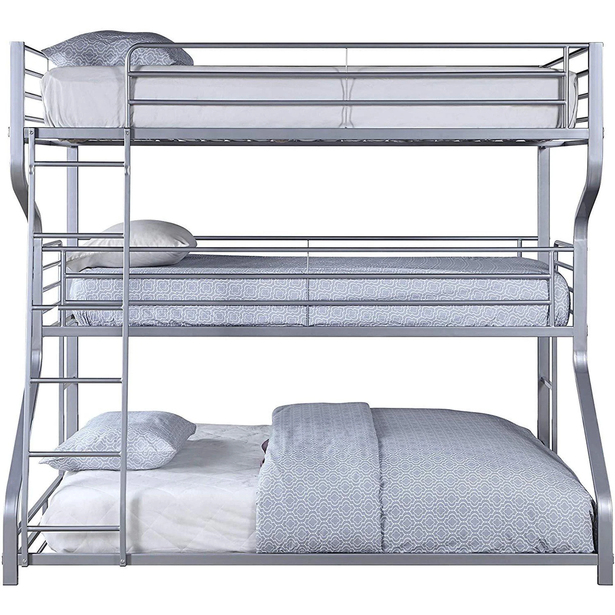 Silver Triple Bunk Bed - Twin/Full/Queen Acme Caius II 37790