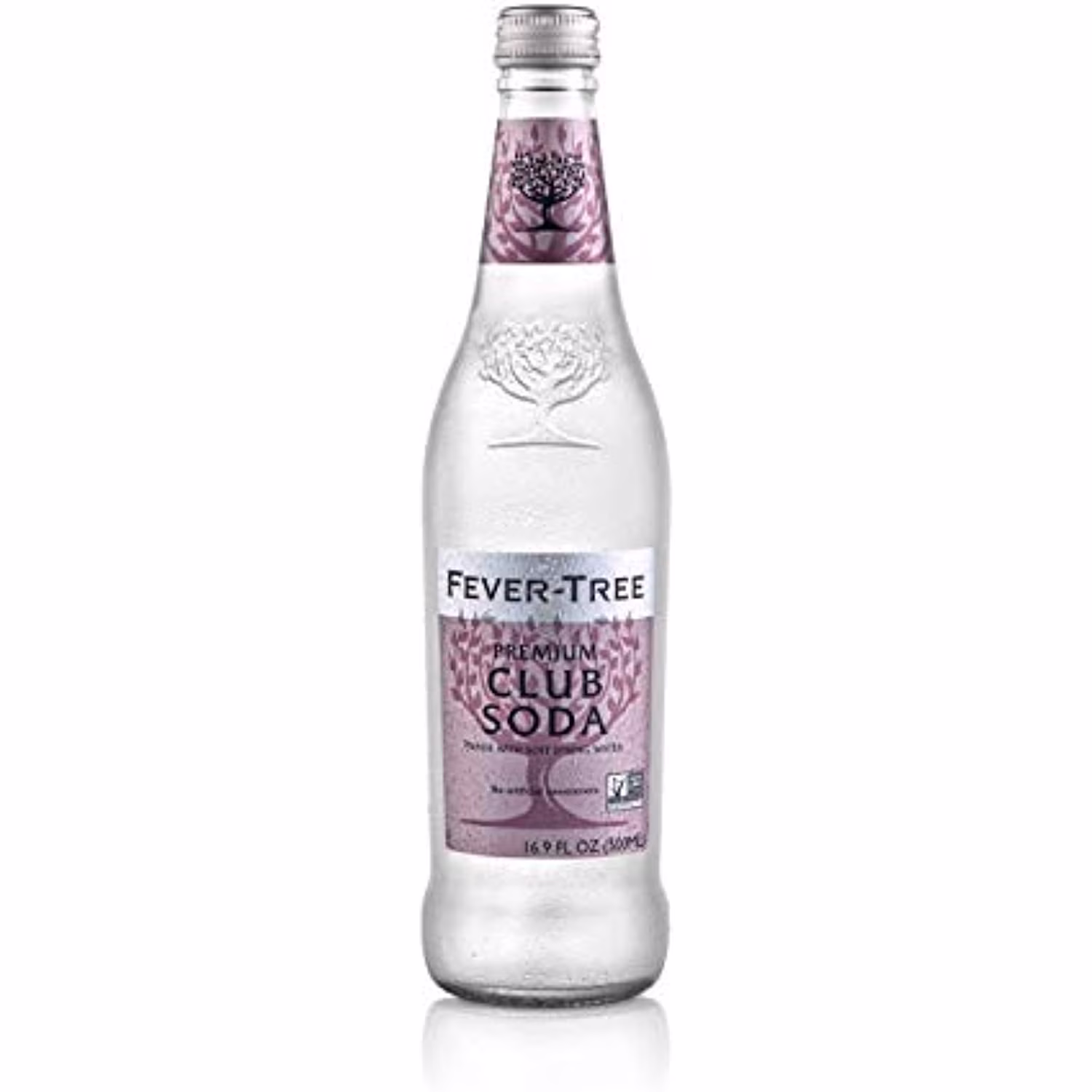 Fever-Tree Premium Club Soda, 16.9 Fl Oz Glass Bottle (Pack Of 8)
