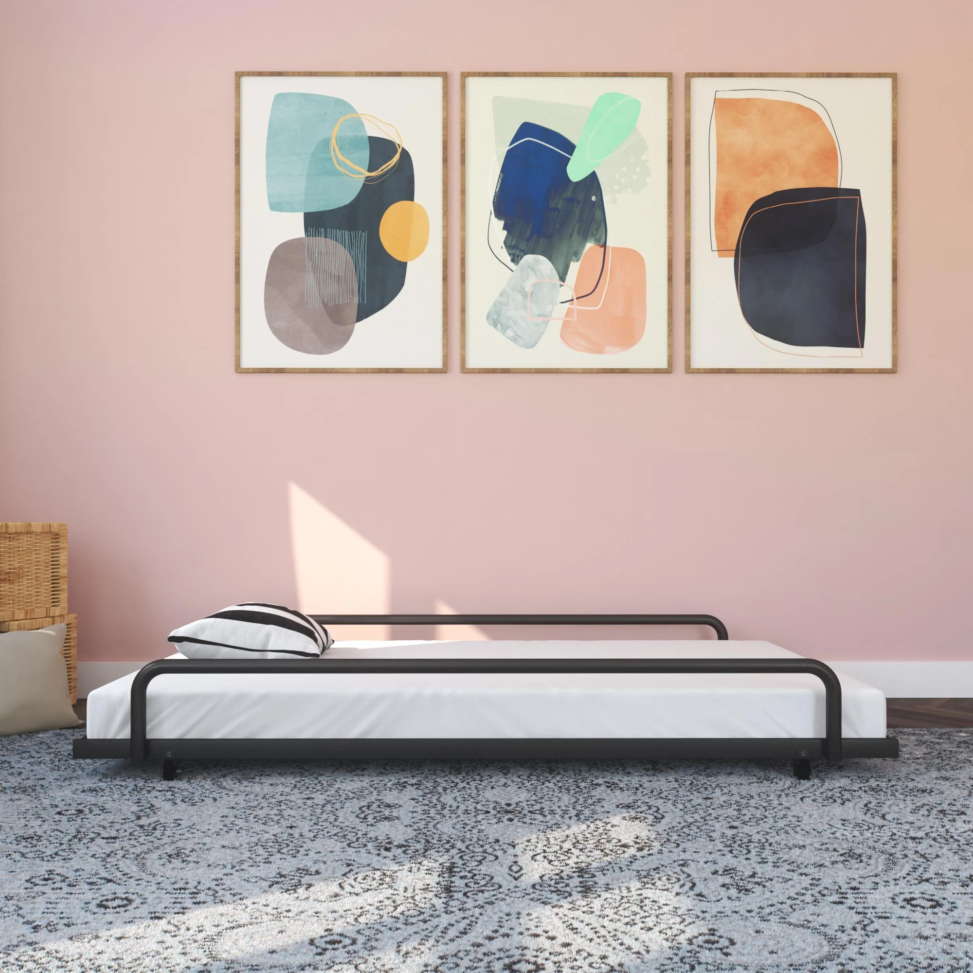 DHP Trundle for Metal Daybed, Black