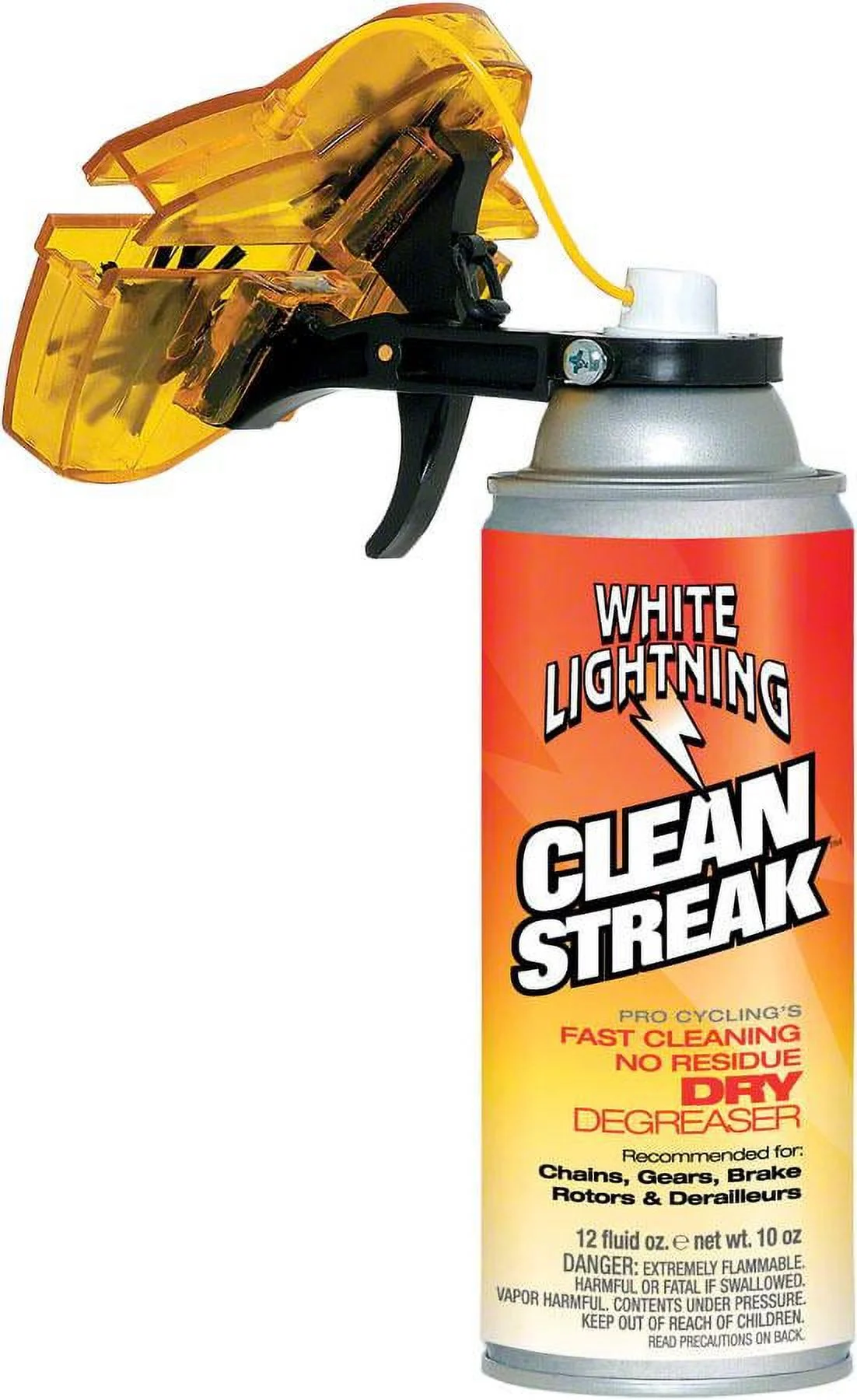WHITE LIGHTNING TOOL W-L CHAIN CLEANER WHITE LIGHTNG TRIGGER 14oz CLNSTREAK