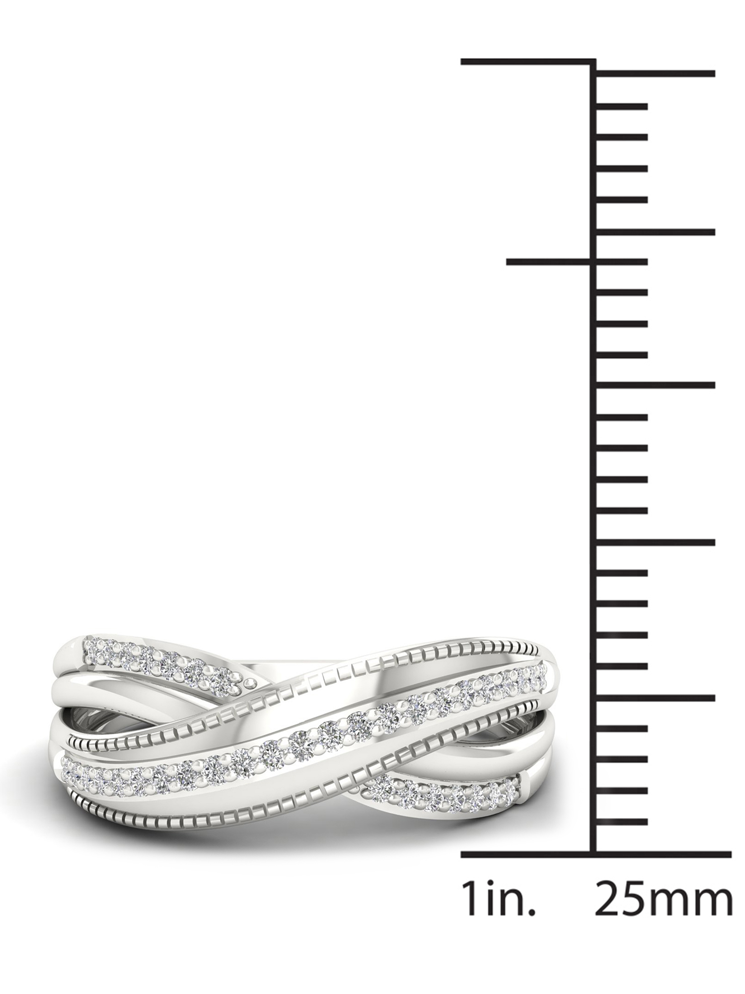 1/10Ct TDW Diamond S925 Sterling Silver Fashion Ring