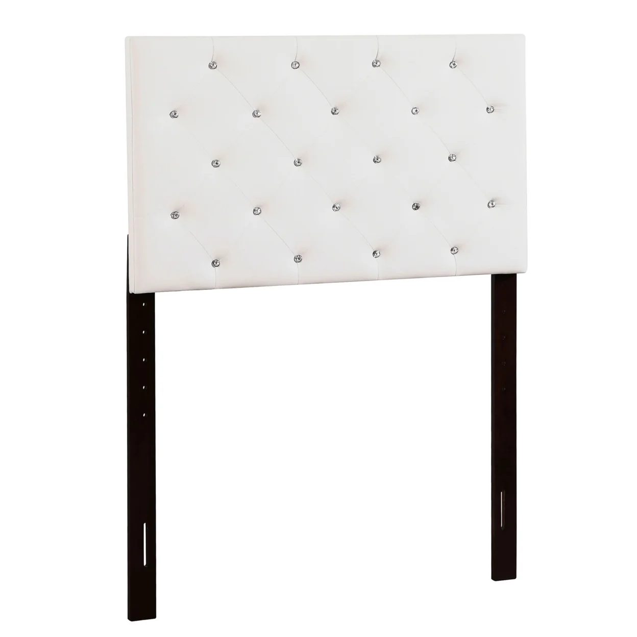 Home Bedroom Furniture Super Nova 2 White Tufted Twin Headboard