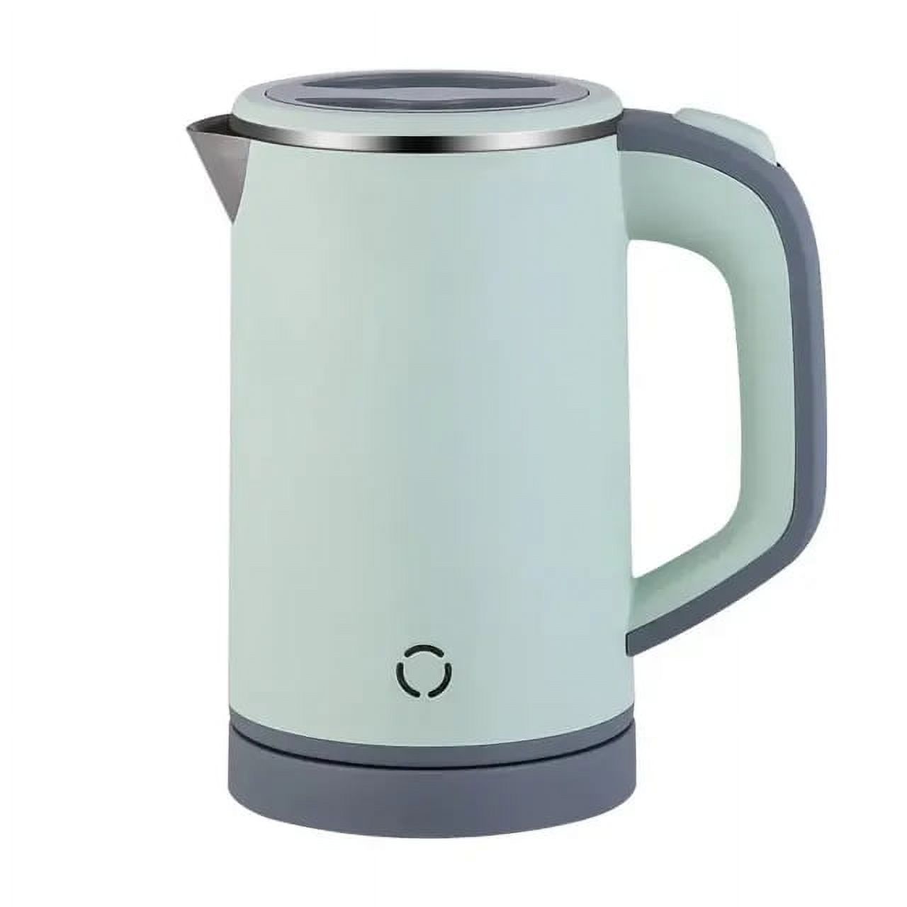 Kettle Insulated 800ml 600W 220V EU Plug Double Layer Stainless Steel Fast Water Boiler Cordless for Travel
