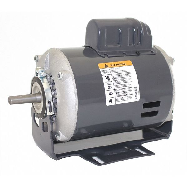 1 pc, Dayton Capacitor-Start Belt Drive Motor, 1/3 HP, 115/230V AC Voltage, 56 Frame, 1,725 Nameplate RPM