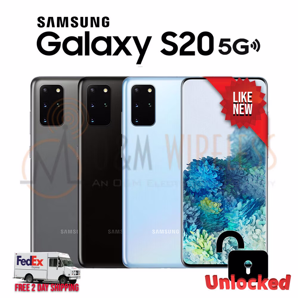Pre-Owned Samsung Galaxy S20 5G SMG981U1 Gray Blue Pink✅Unlocked✅AT&T✅Verizon✅Tmobile (Good)