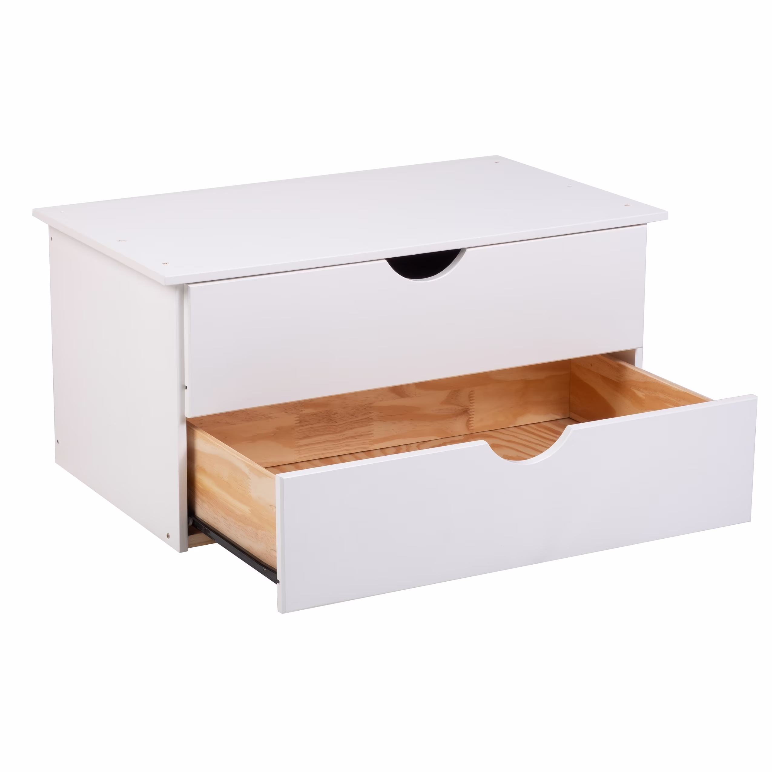 Palace Imports  100% Solid Wood 2-Drawer Internal Chest for Kyle Wardrobe Armoires White