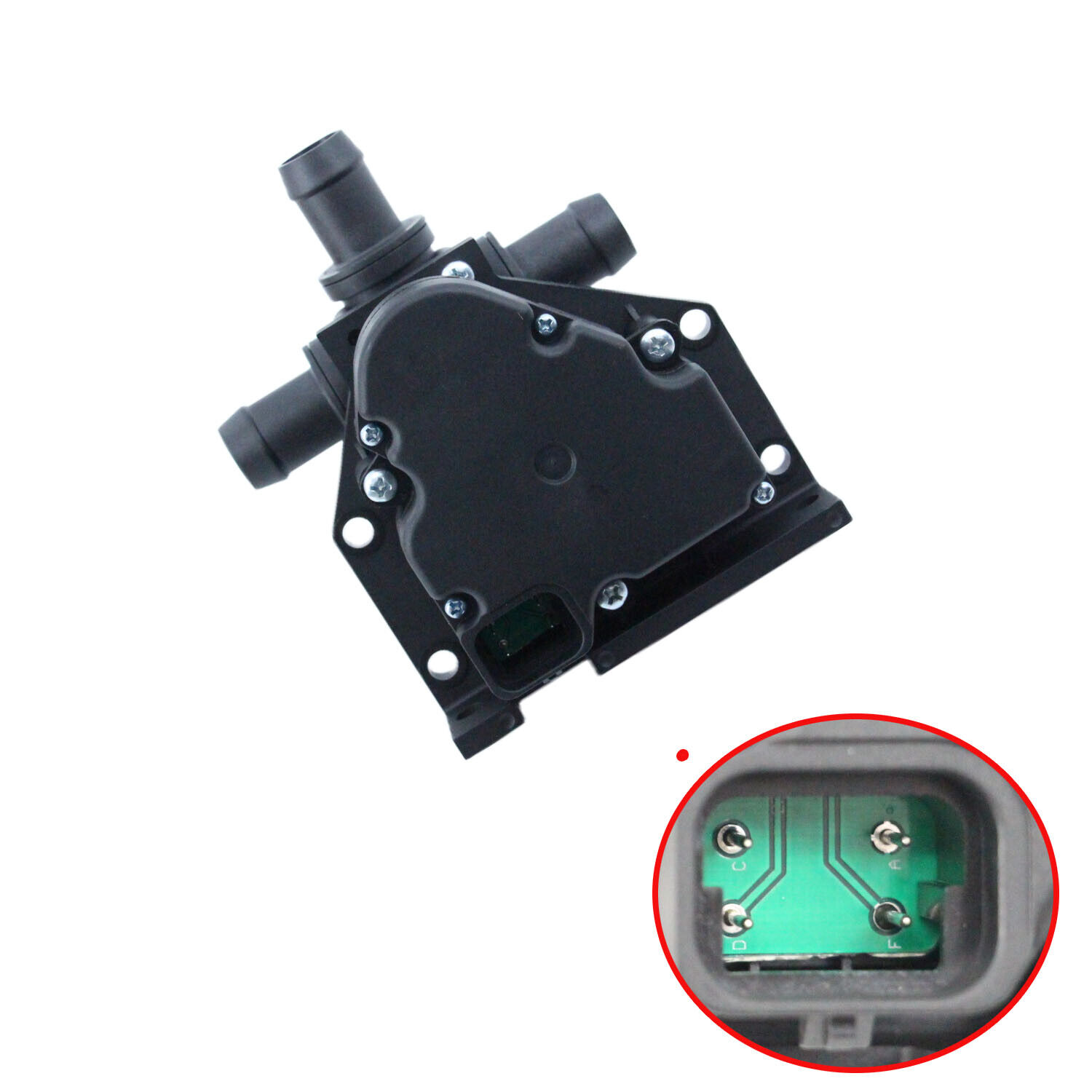 Water Pump Coolant Valve 4-Way for 2012-2017 Tesla Model S X 6007370-00-B