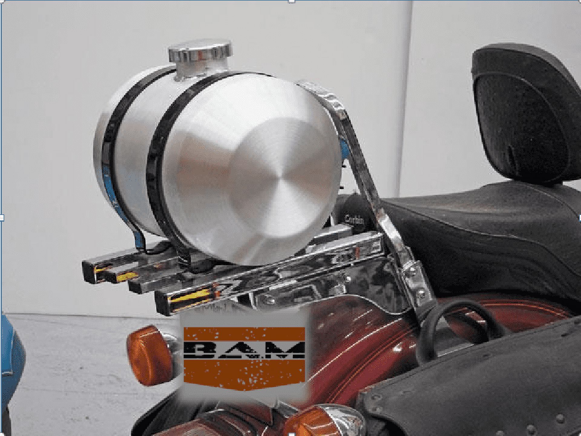 8x12 Center Fill Spun Aluminum Gas Tank - 2.5 Gallon